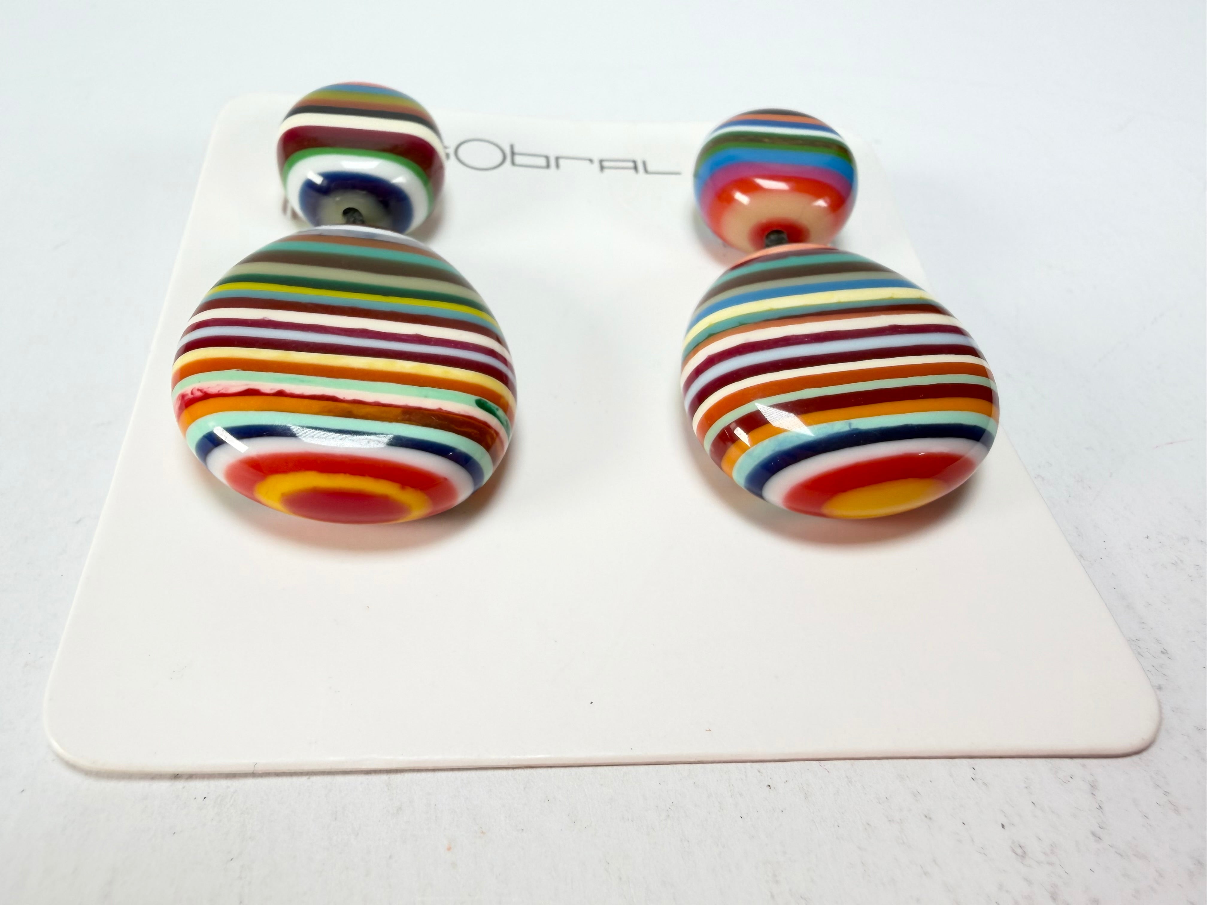 Sobral - Pop Art "Moni " Resin Earrings ( 004904 )