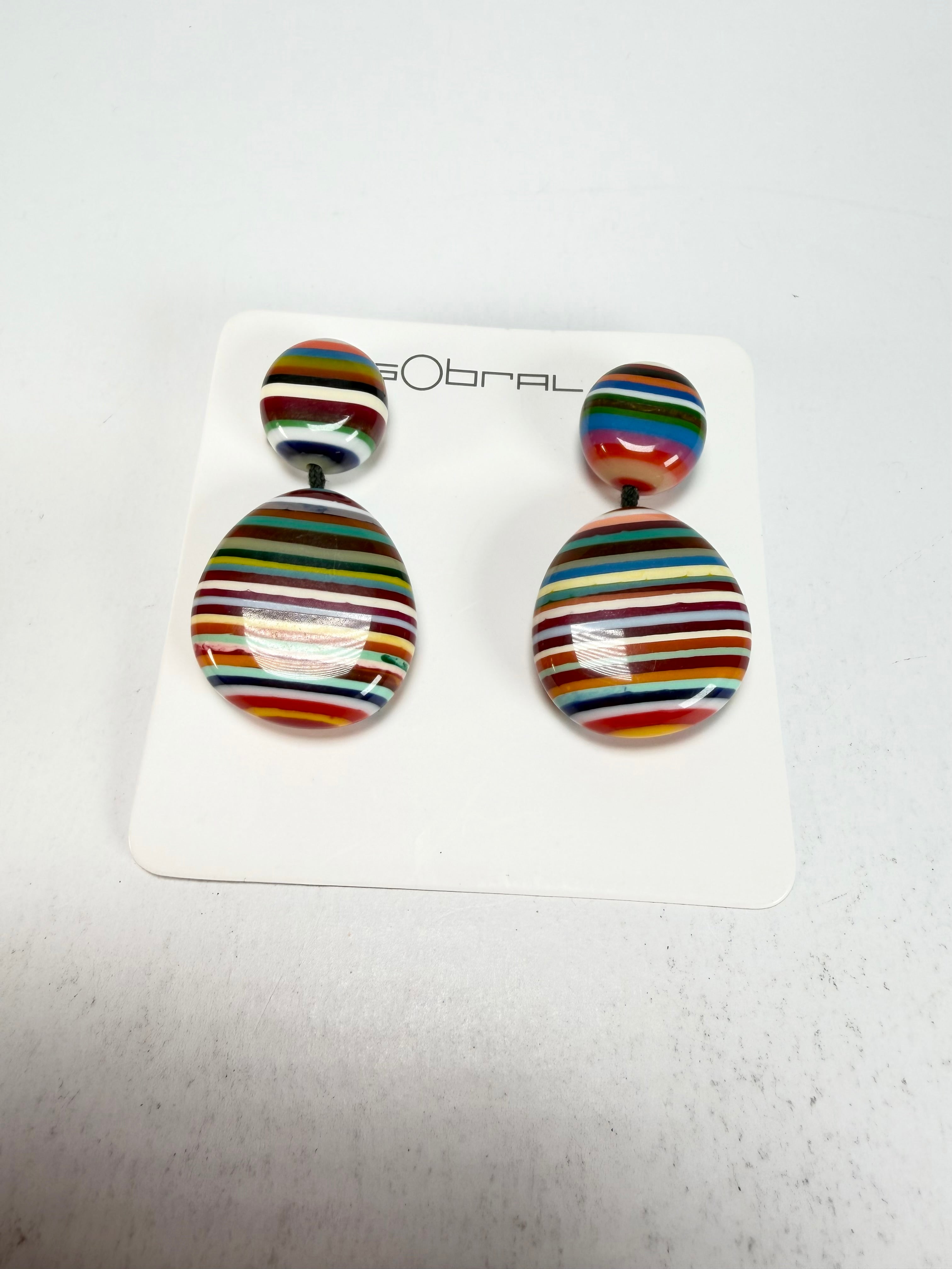 Sobral - Pop Art "Moni " Resin Earrings ( 004904 )