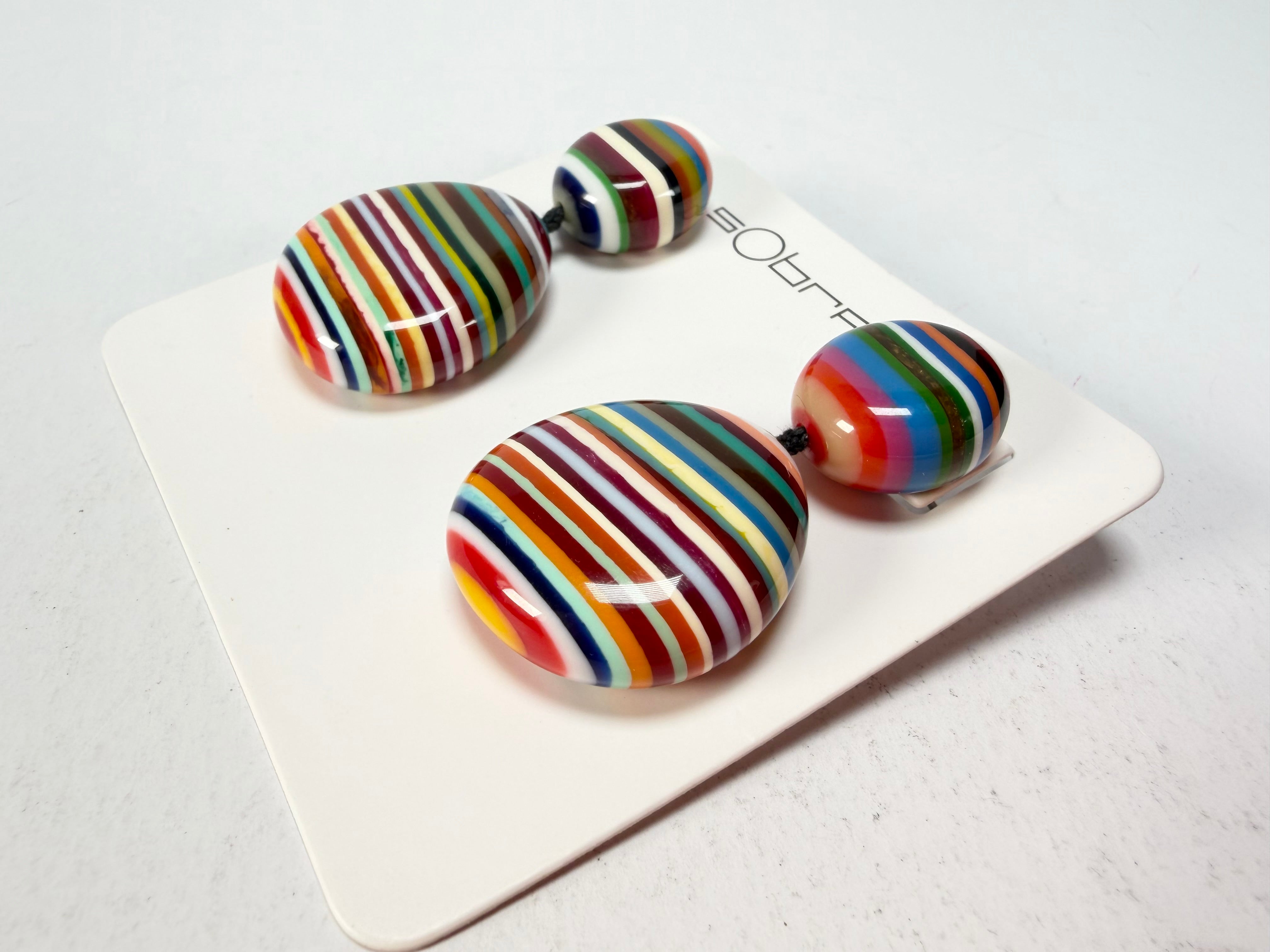 Sobral - Pop Art "Moni " Resin Earrings ( 004904 )