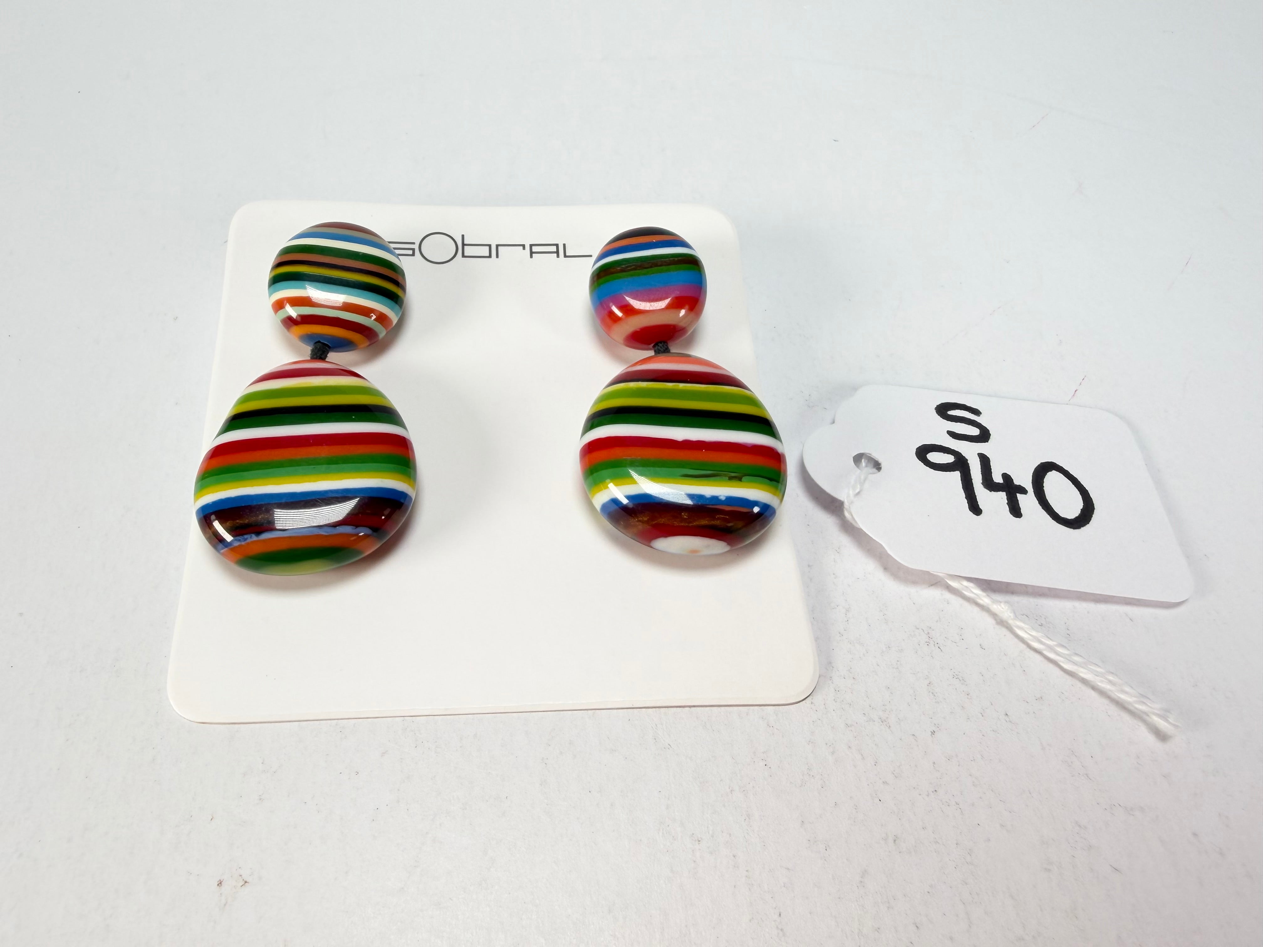 Sobral - Pop Art "Moni " Resin Earrings ( 004904 )