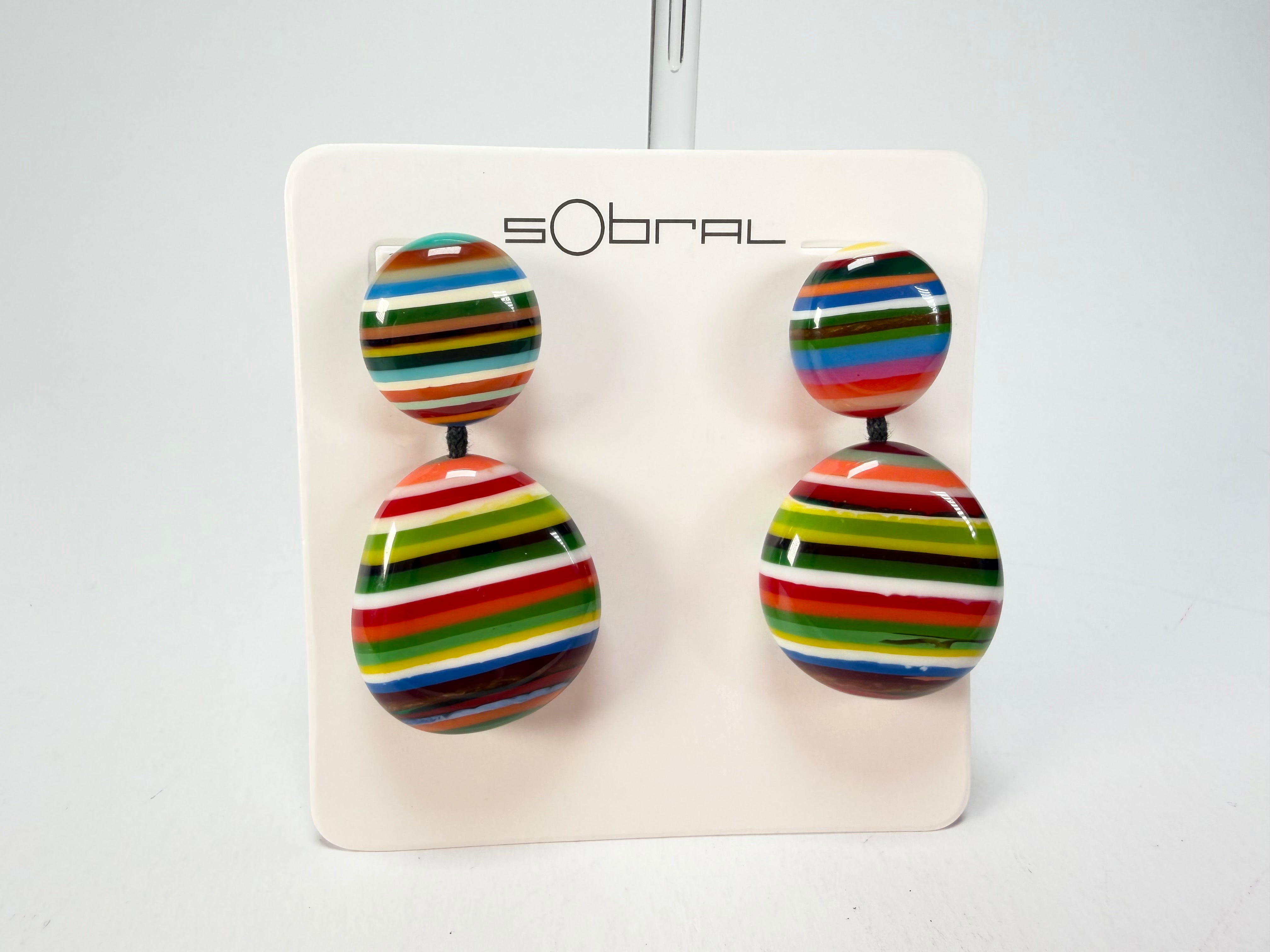 Sobral - Pop Art "Moni " Resin Earrings ( 004904 )