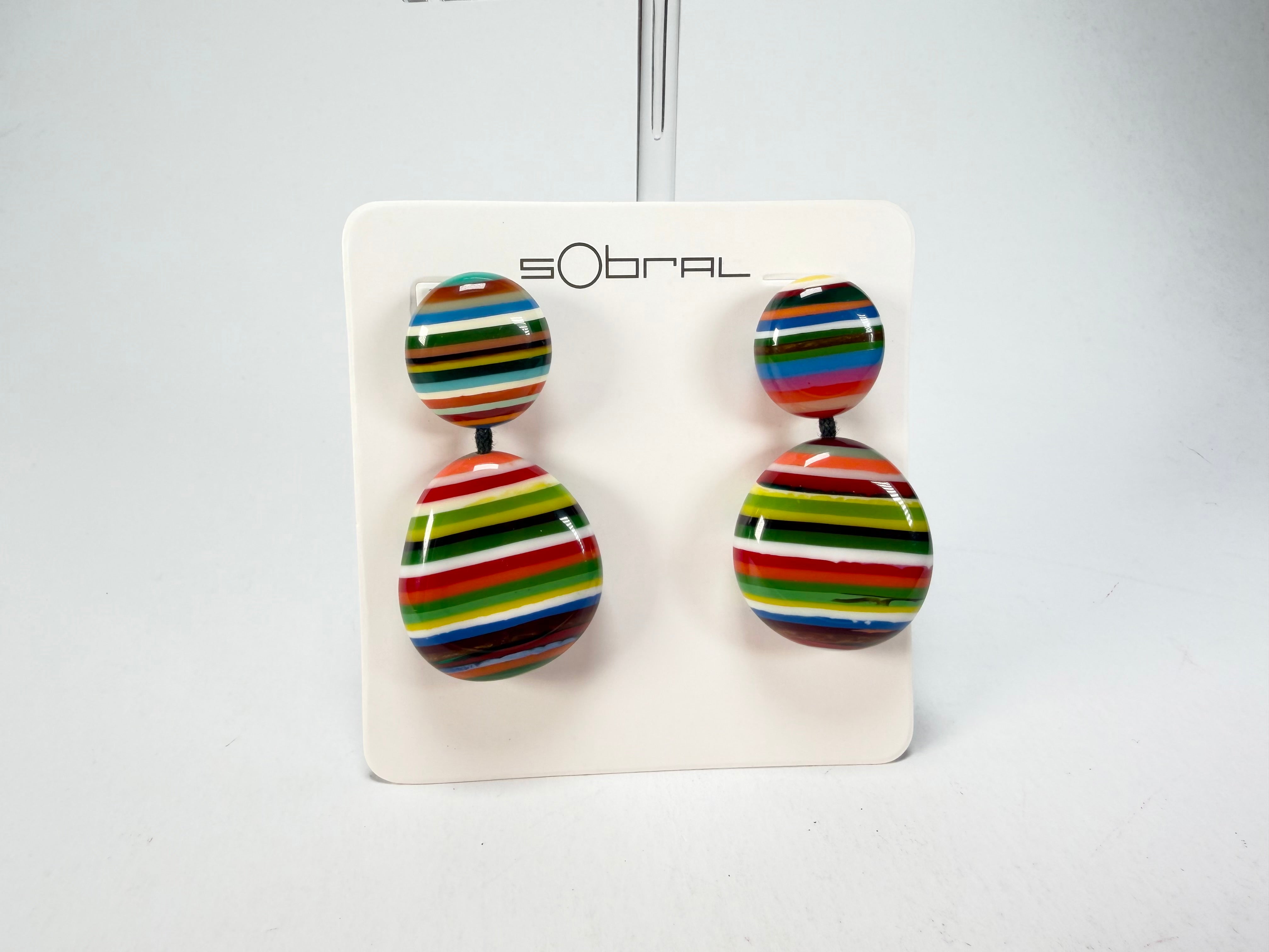 Sobral - Pop Art "Moni " Resin Earrings ( 004904 )