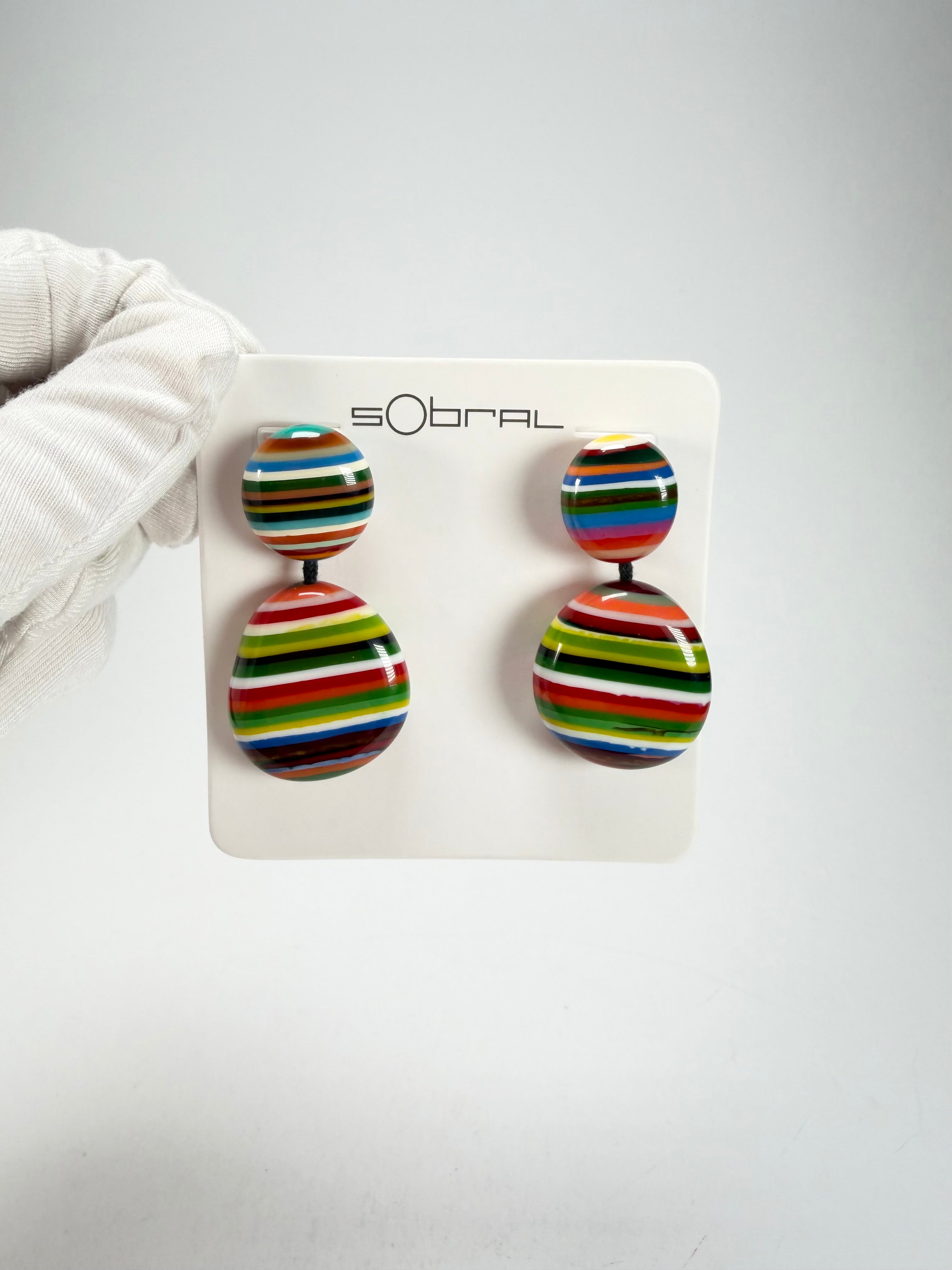 Sobral - Pop Art "Moni " Resin Earrings ( 004904 )