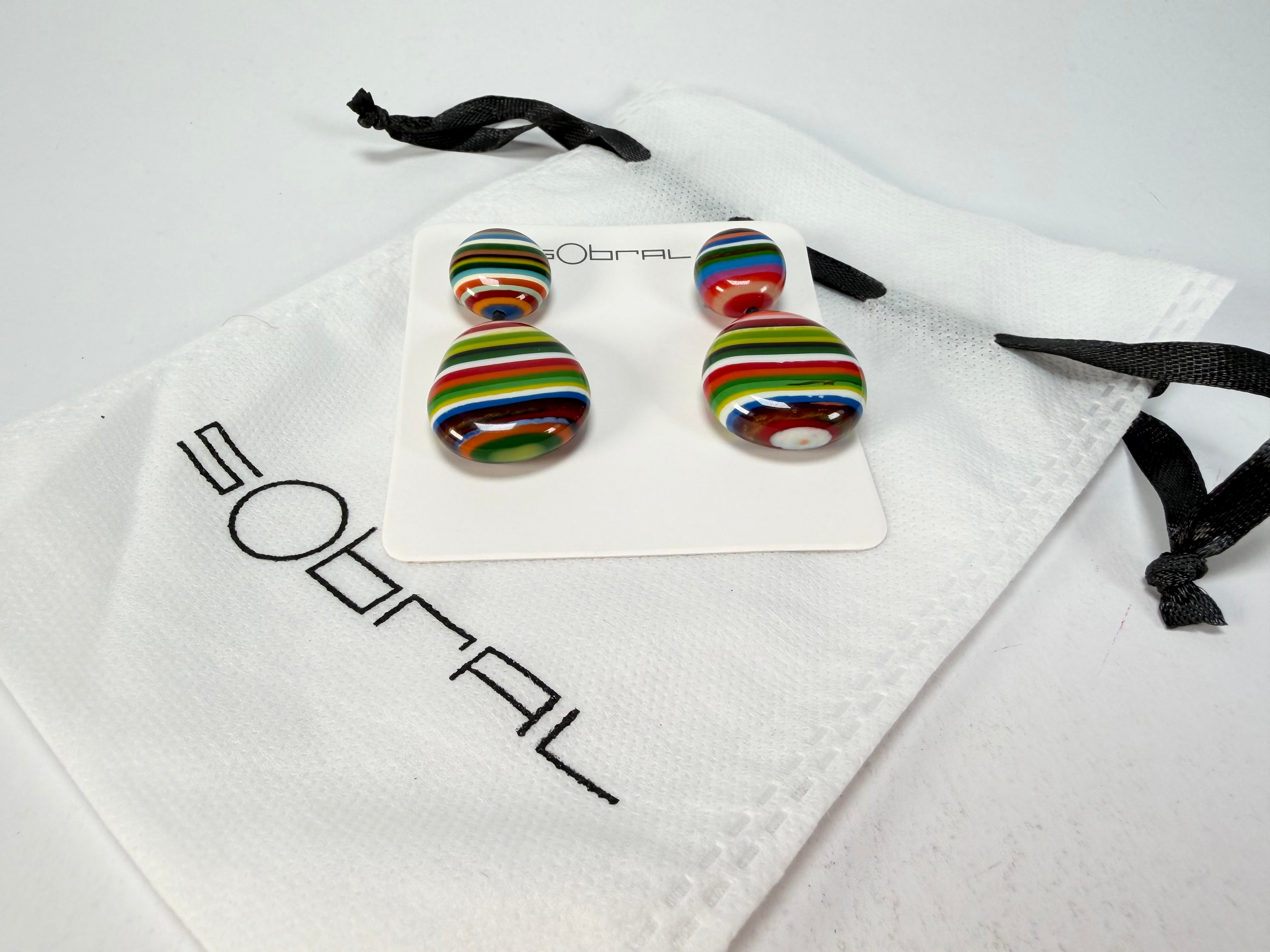 Sobral - Pop Art "Moni " Resin Earrings ( 004904 )