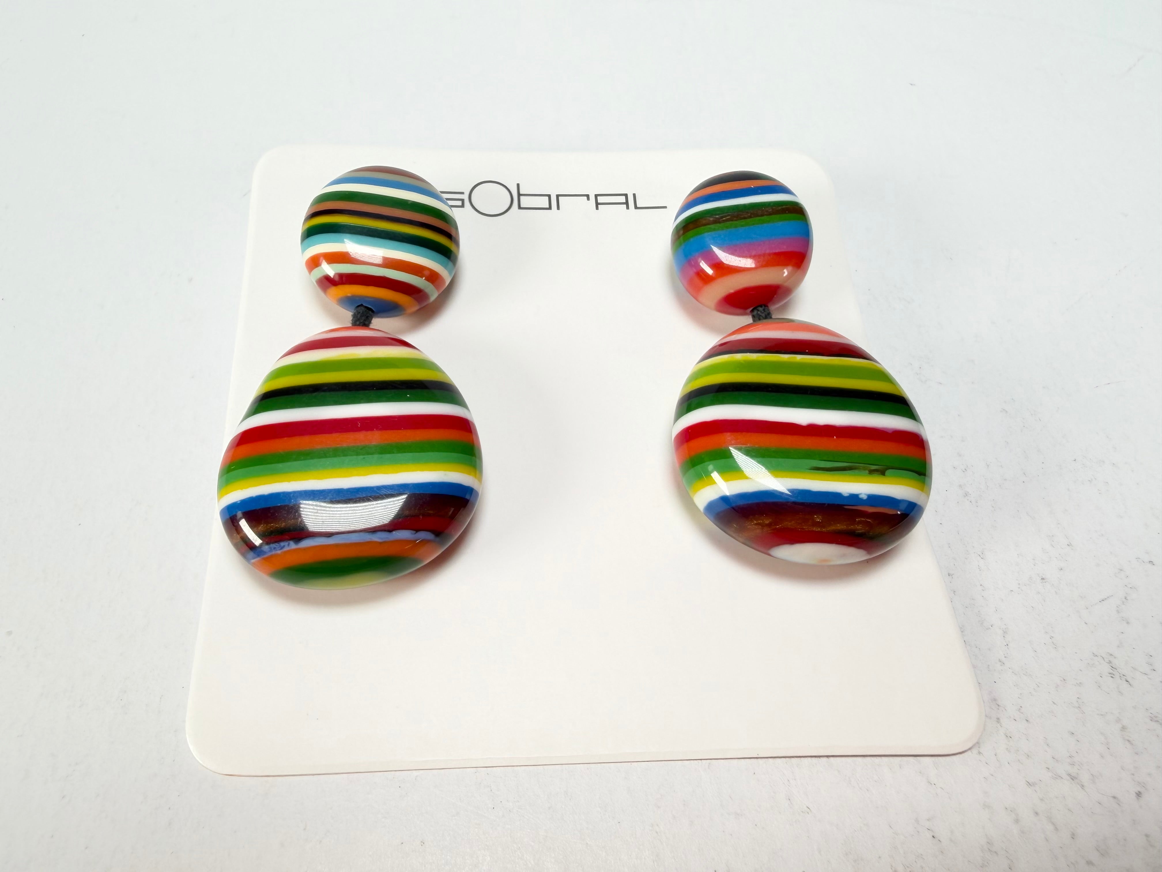 Sobral - Pop Art "Moni " Resin Earrings ( 004904 )