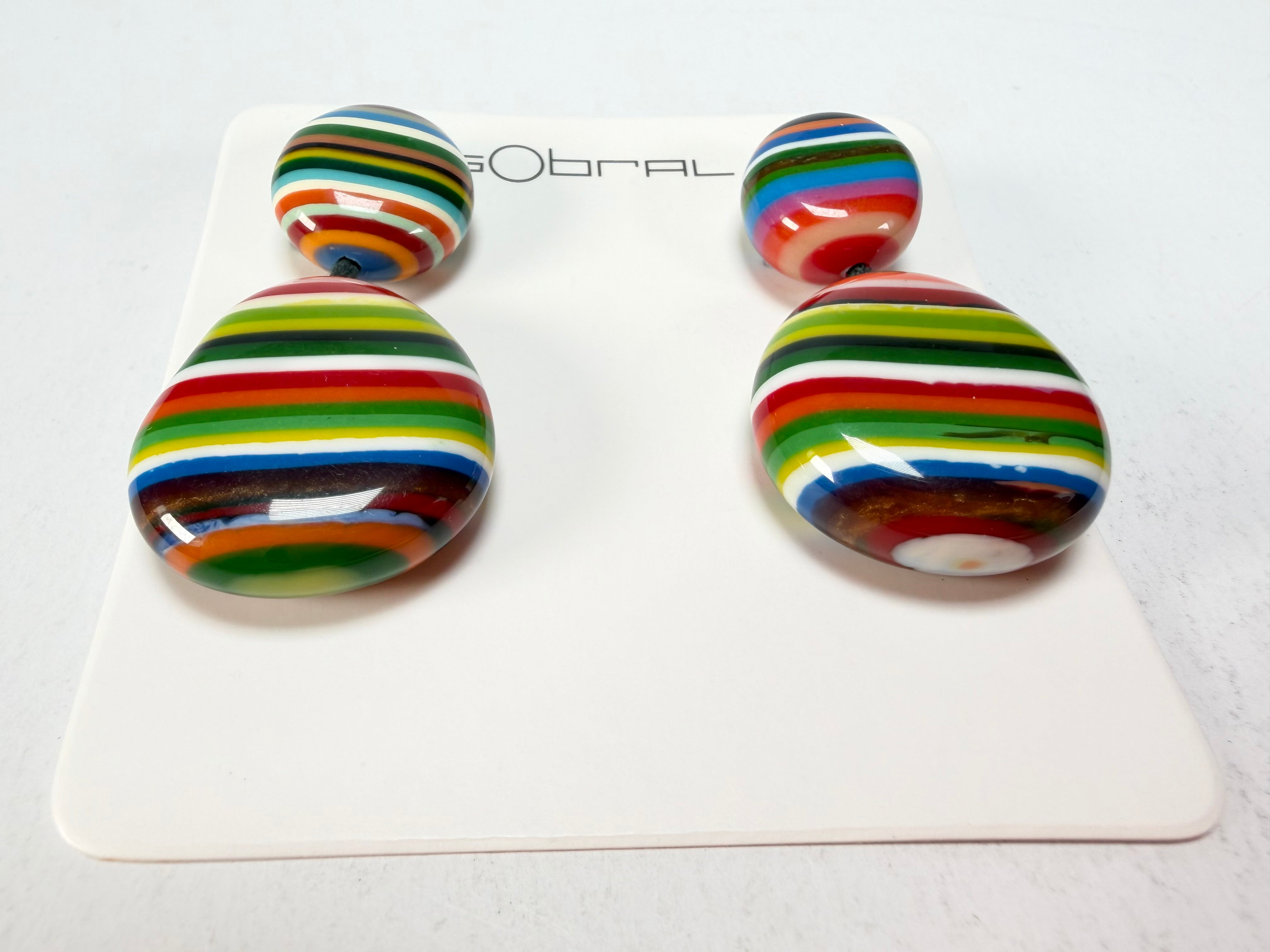 Sobral - Pop Art "Moni " Resin Earrings ( 004904 )