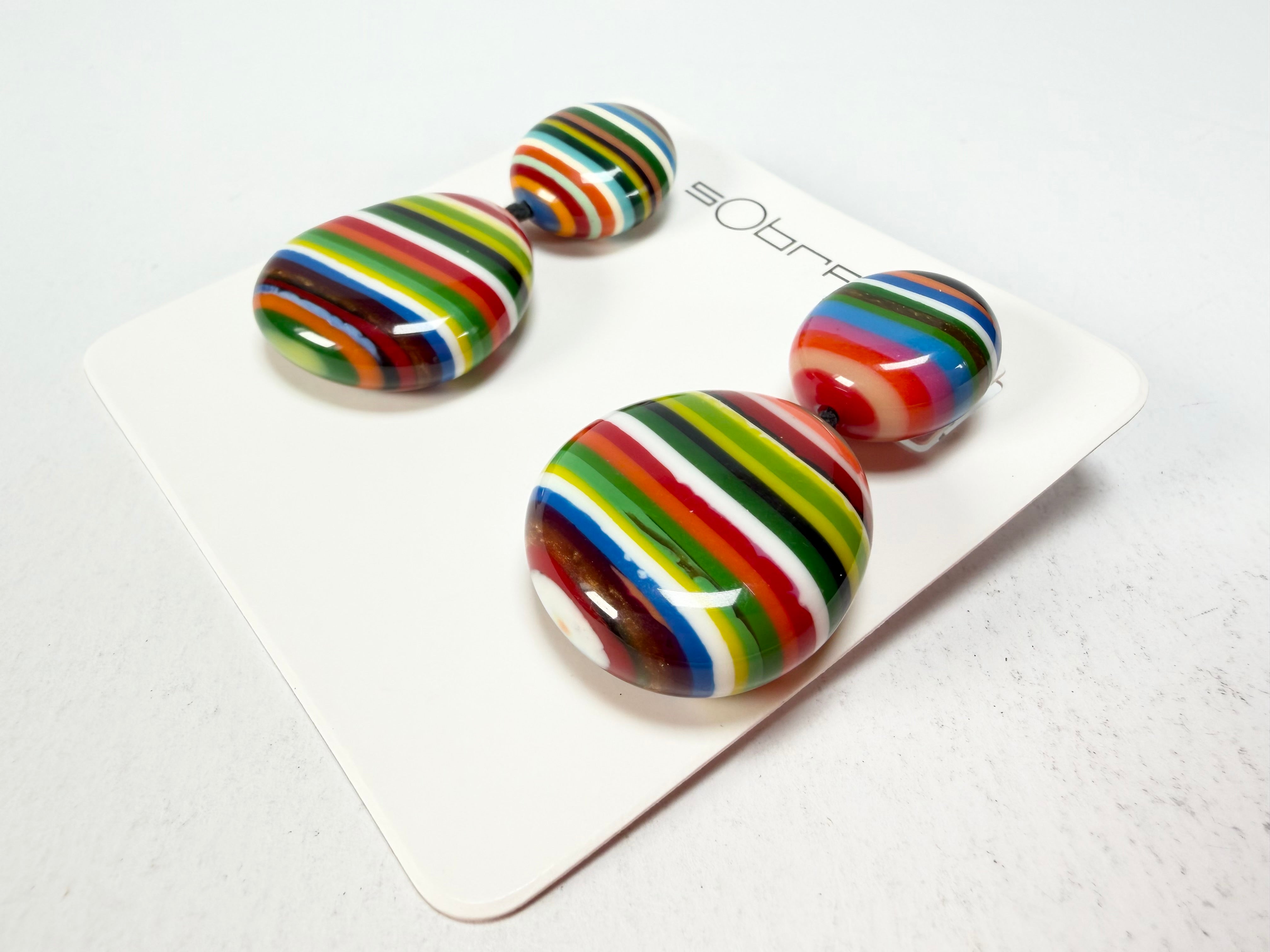 Sobral - Pop Art "Moni " Resin Earrings ( 004904 )