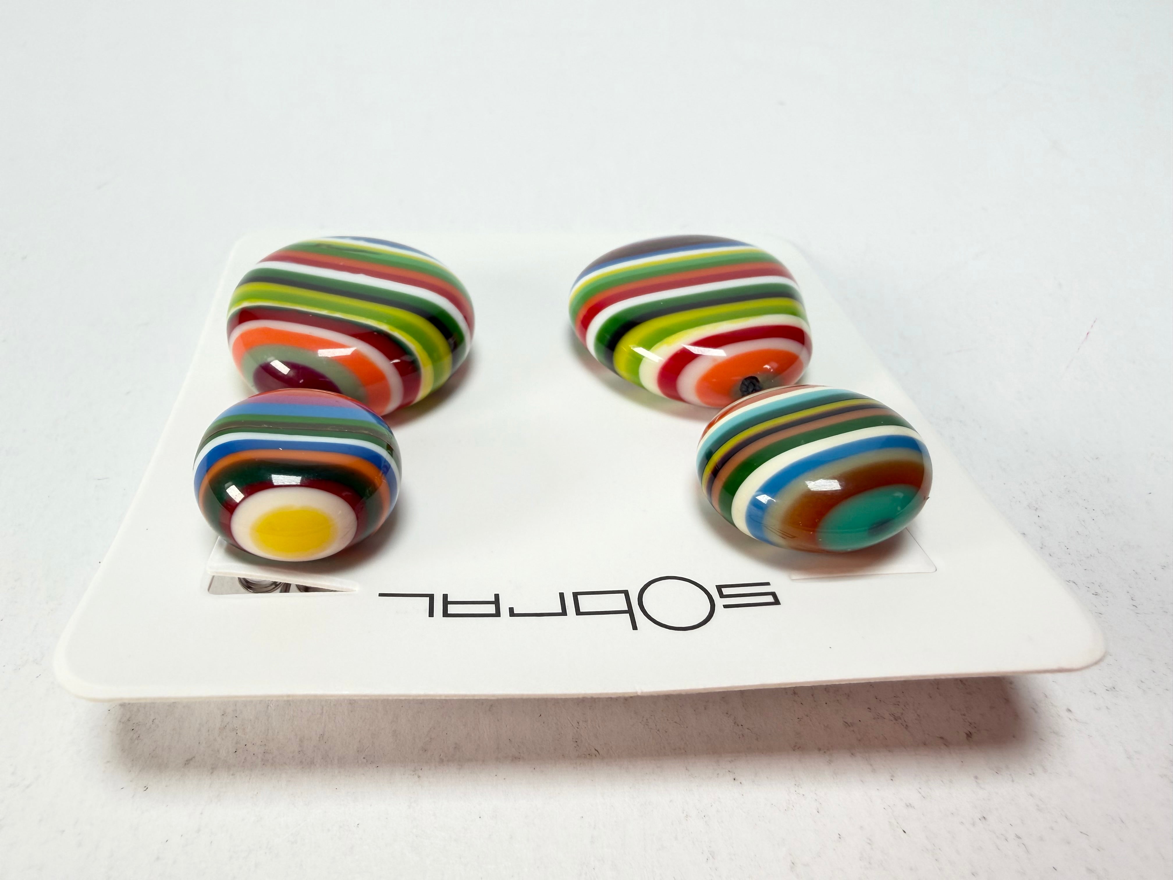 Sobral - Pop Art "Moni " Resin Earrings ( 004904 )