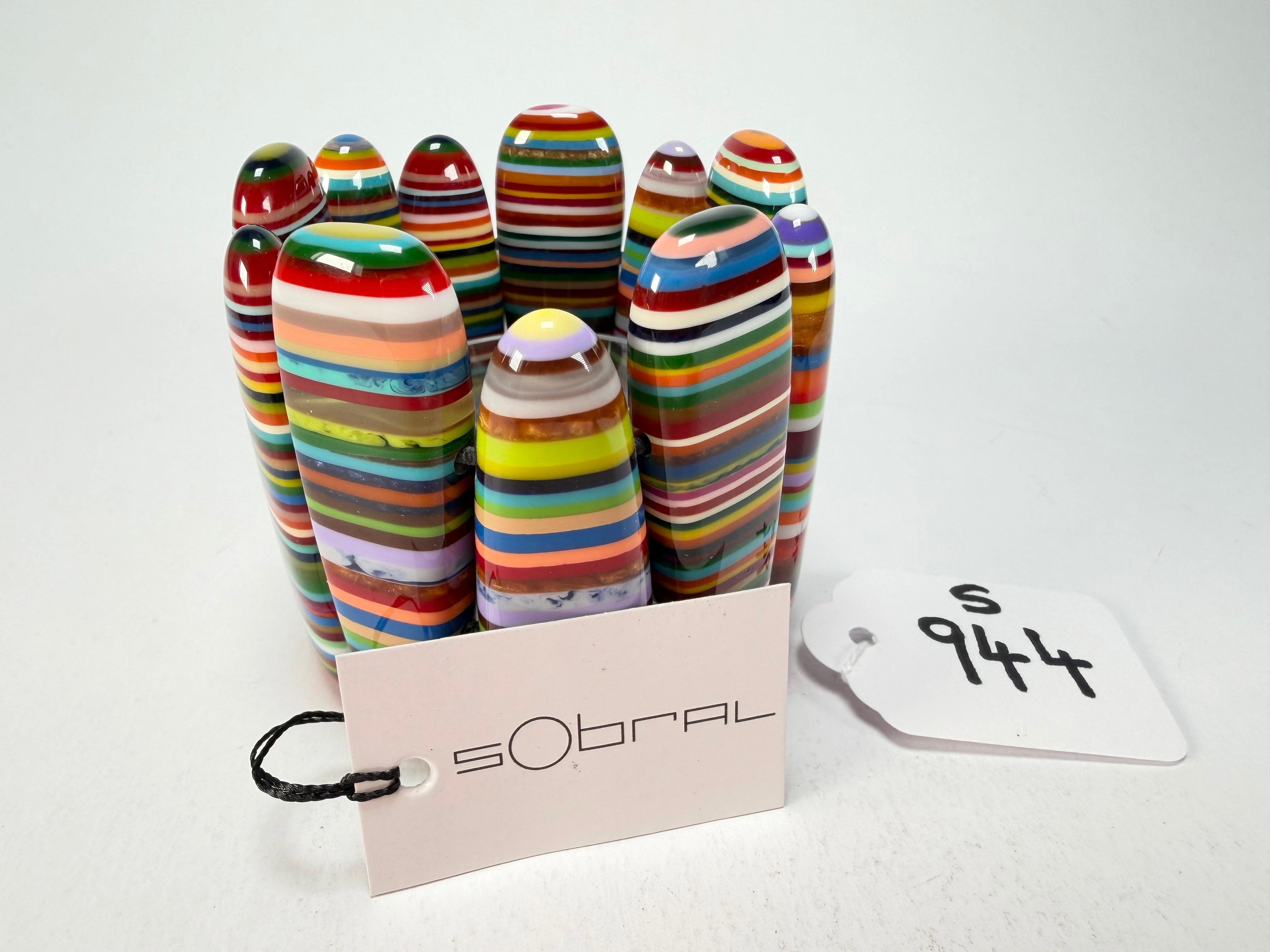 Sobral - Pop Art "Leaf" Elasticated Resin Bracelet ( 005520 )