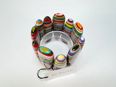 Sobral - Pop Art "Leaf" Elasticated Resin Bracelet ( 005520 )