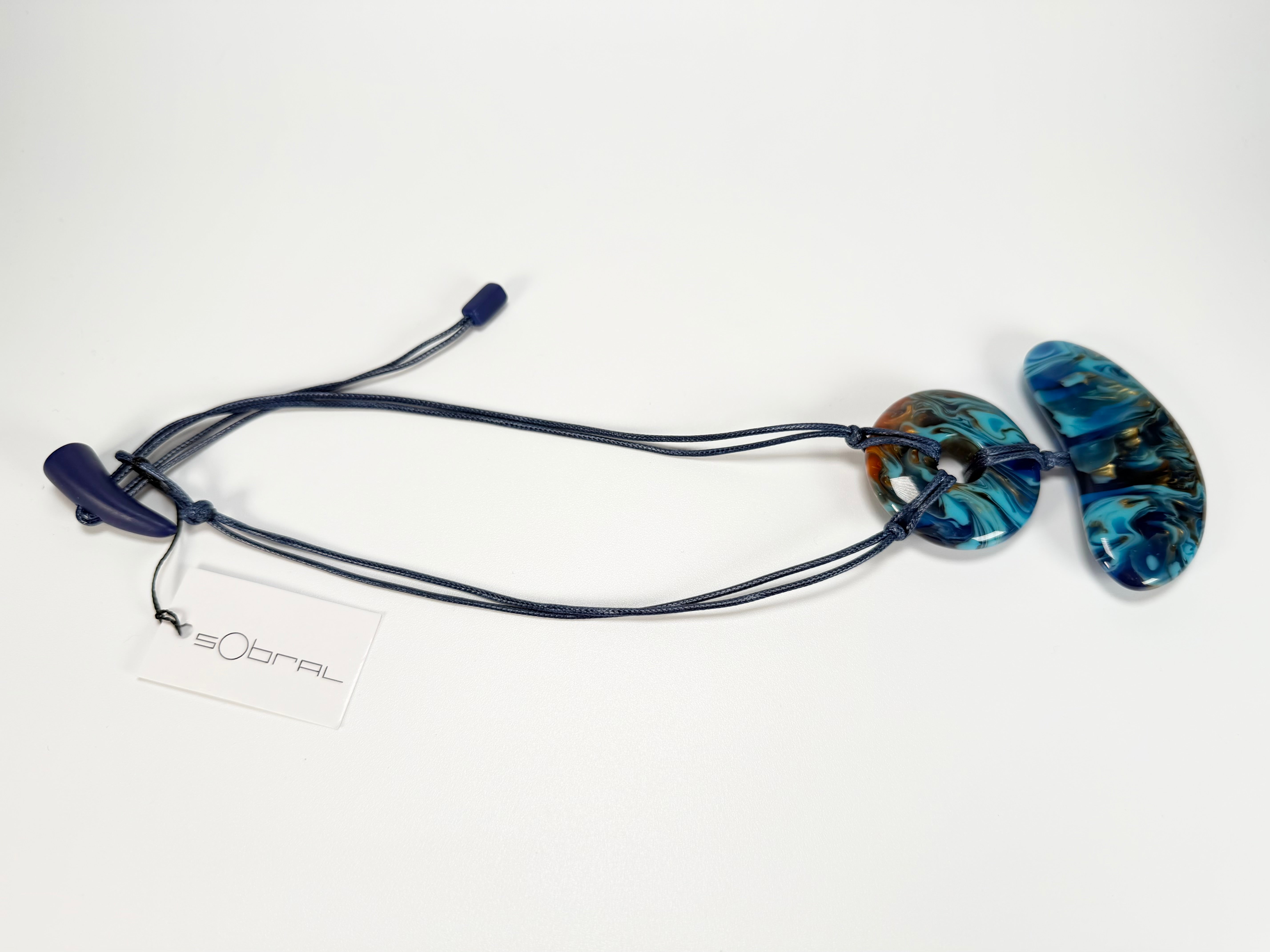 Sobral - Noite Estrelada "Astro" Resin Necklace ( 005555 )