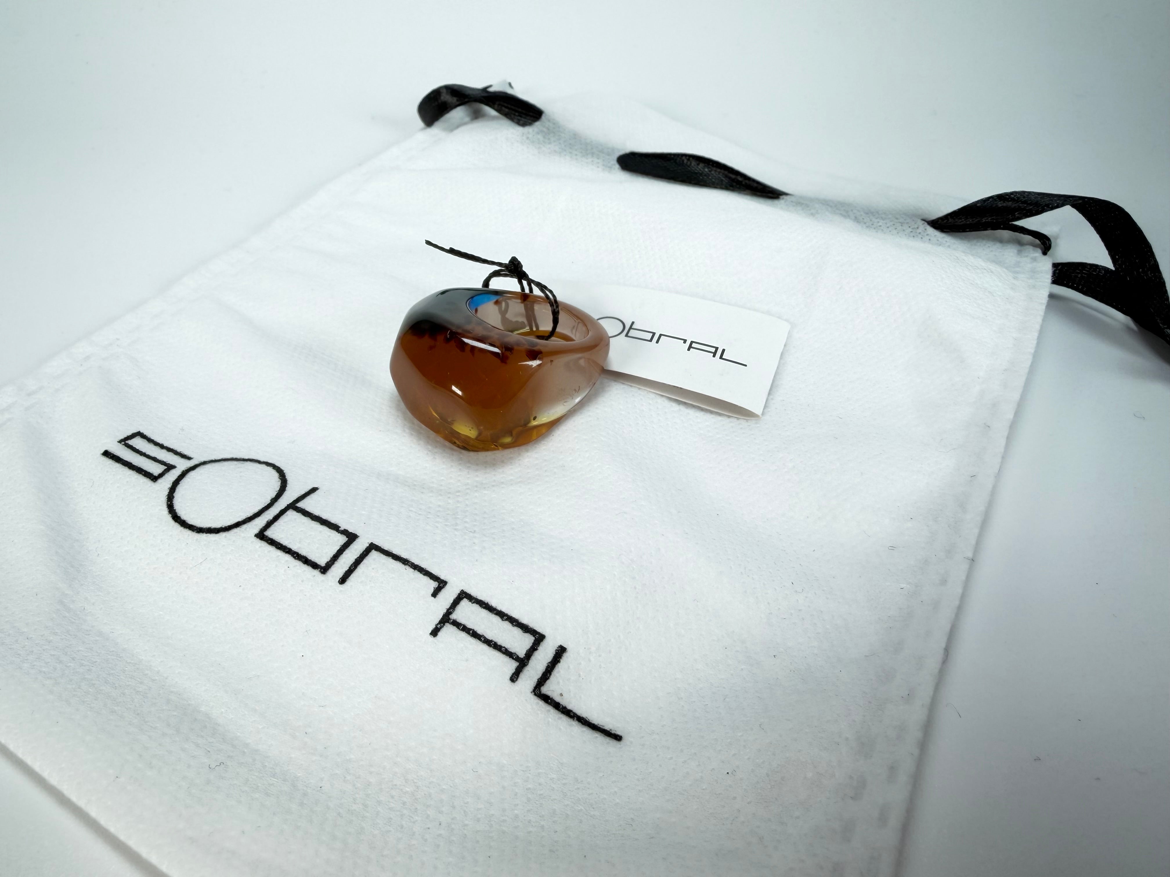 Sobral - Sobralita "Itaimbe" Resin Ring ( 005371 ) - Size UK S / US 9