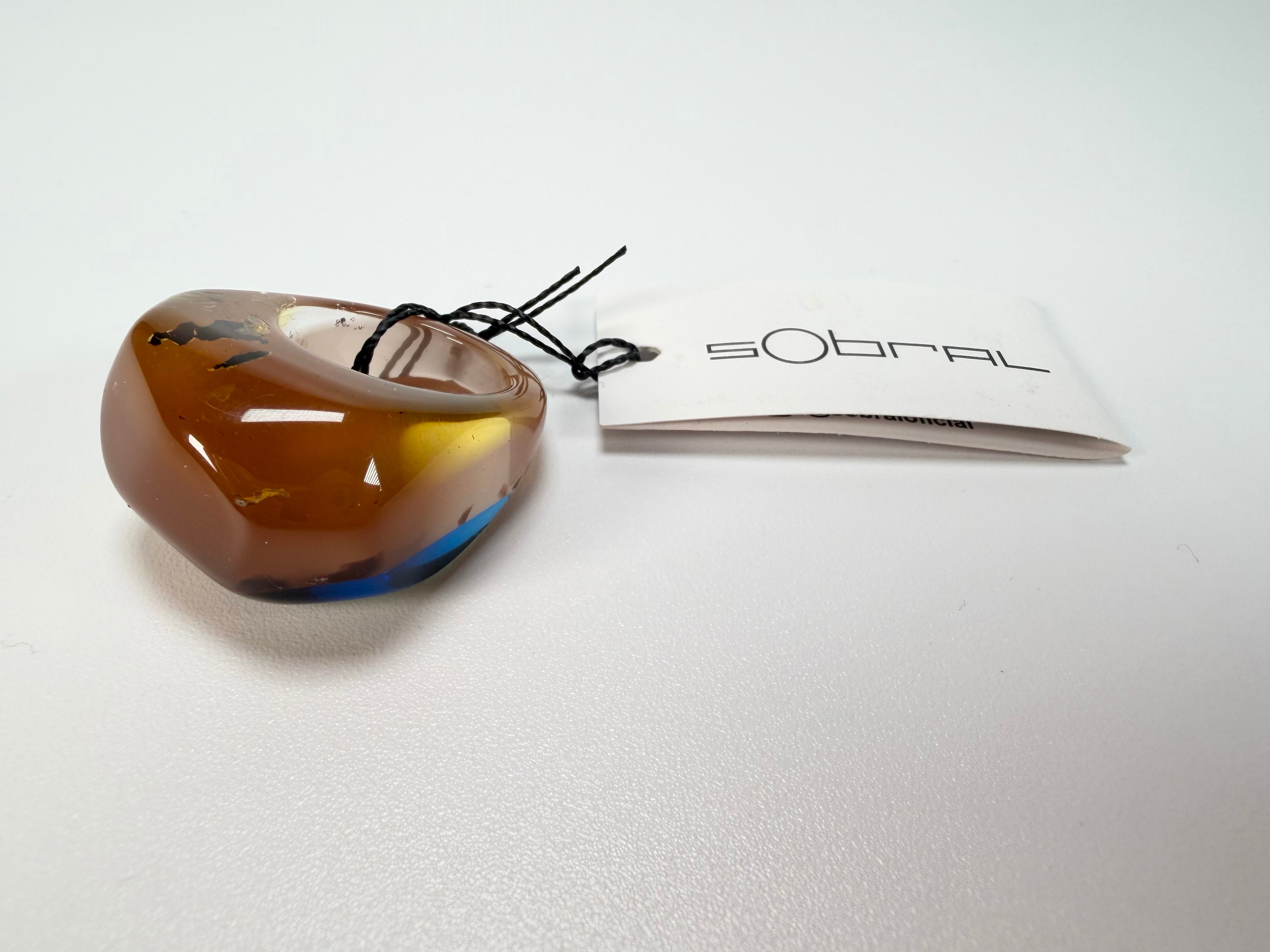 Sobral - Sobralita "Itaimbe" Resin Ring ( 005371 ) - Size UK S / US 9