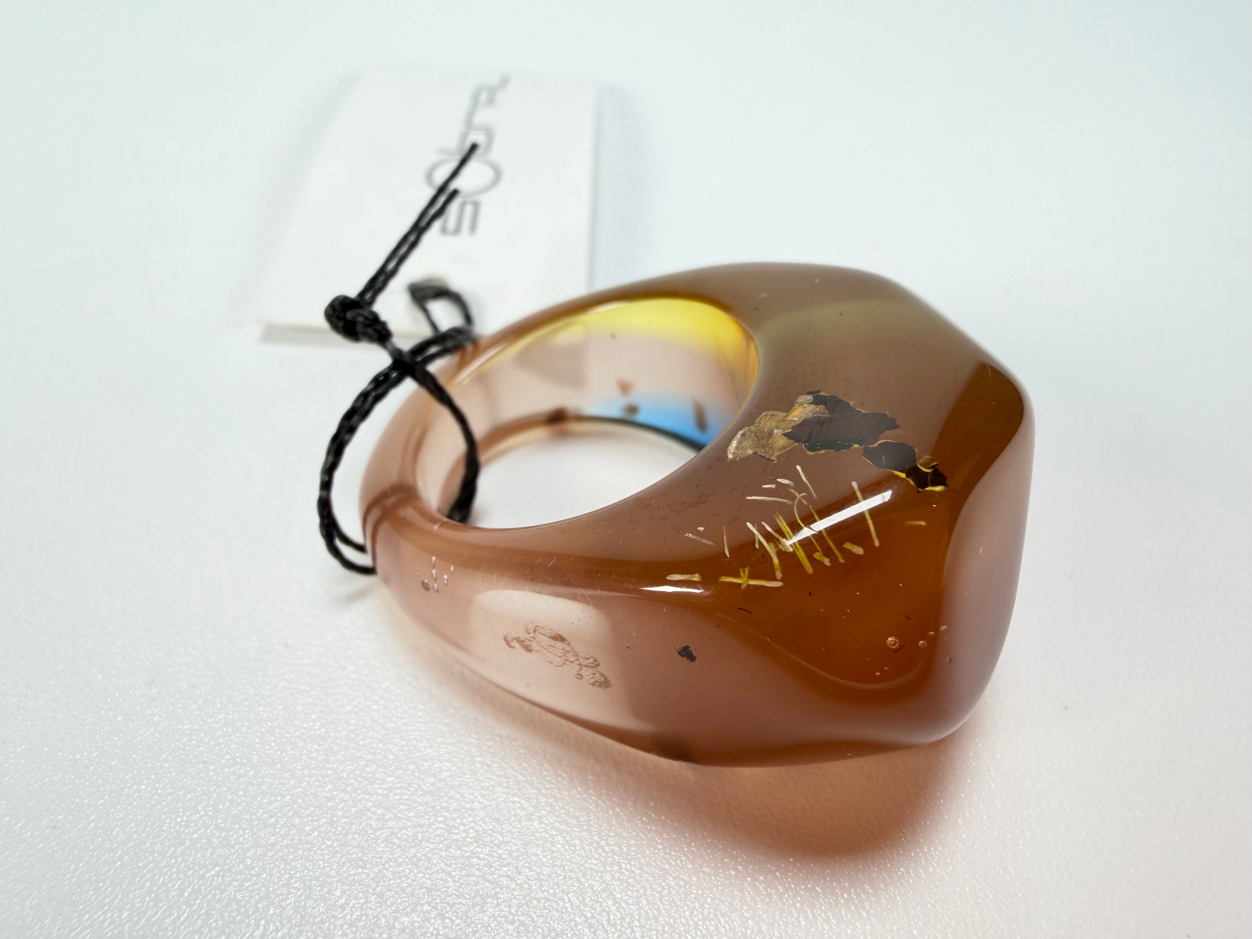 Sobral - Sobralita "Itaimbe" Resin Ring ( 005371 ) - Size UK S / US 9