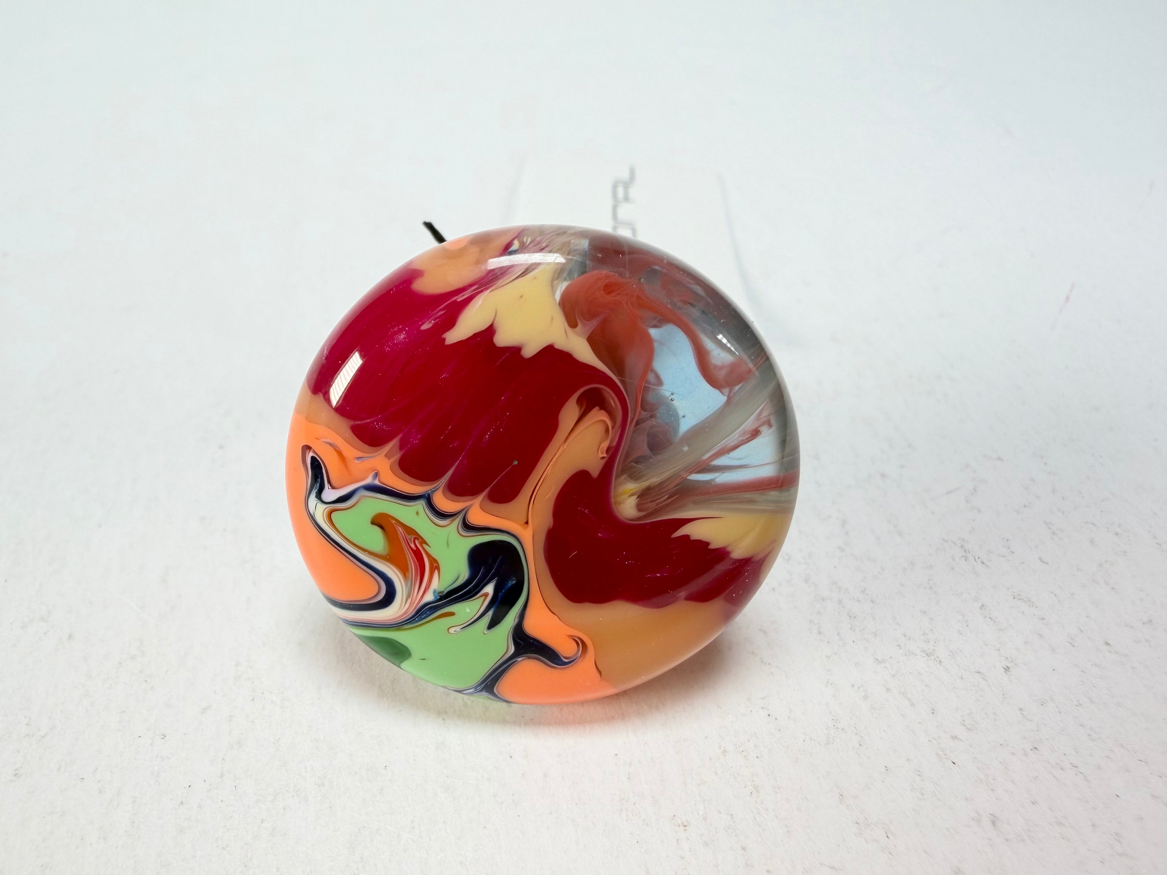 Sobral - Multi-Colour "Bead Efeitos" Pollock Resin Ring ( 004764 ) - Size UK O / US 7