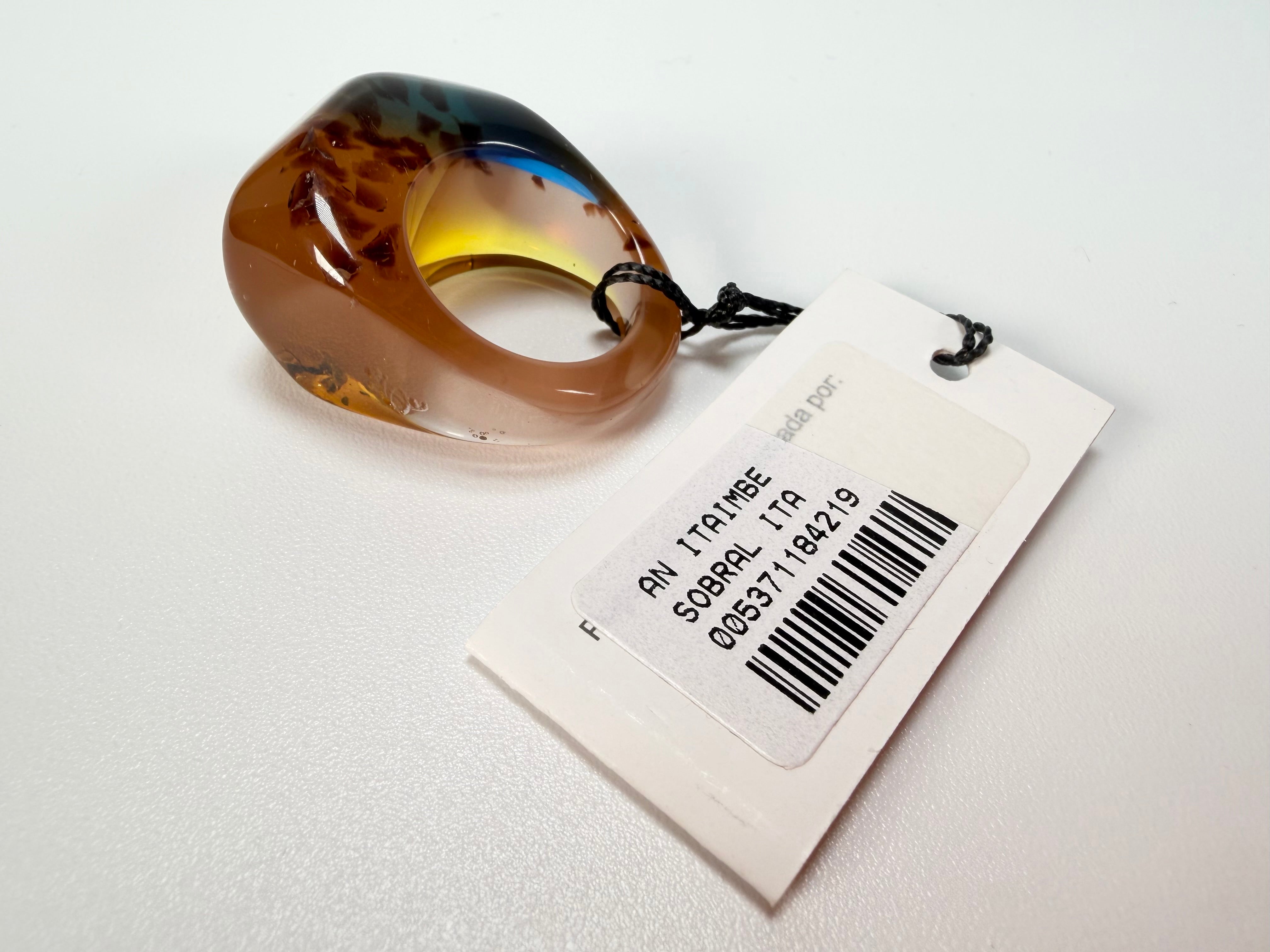 Sobral - Sobralita "Itaimbe" Resin Ring ( 005371 ) - Size UK S / US 9