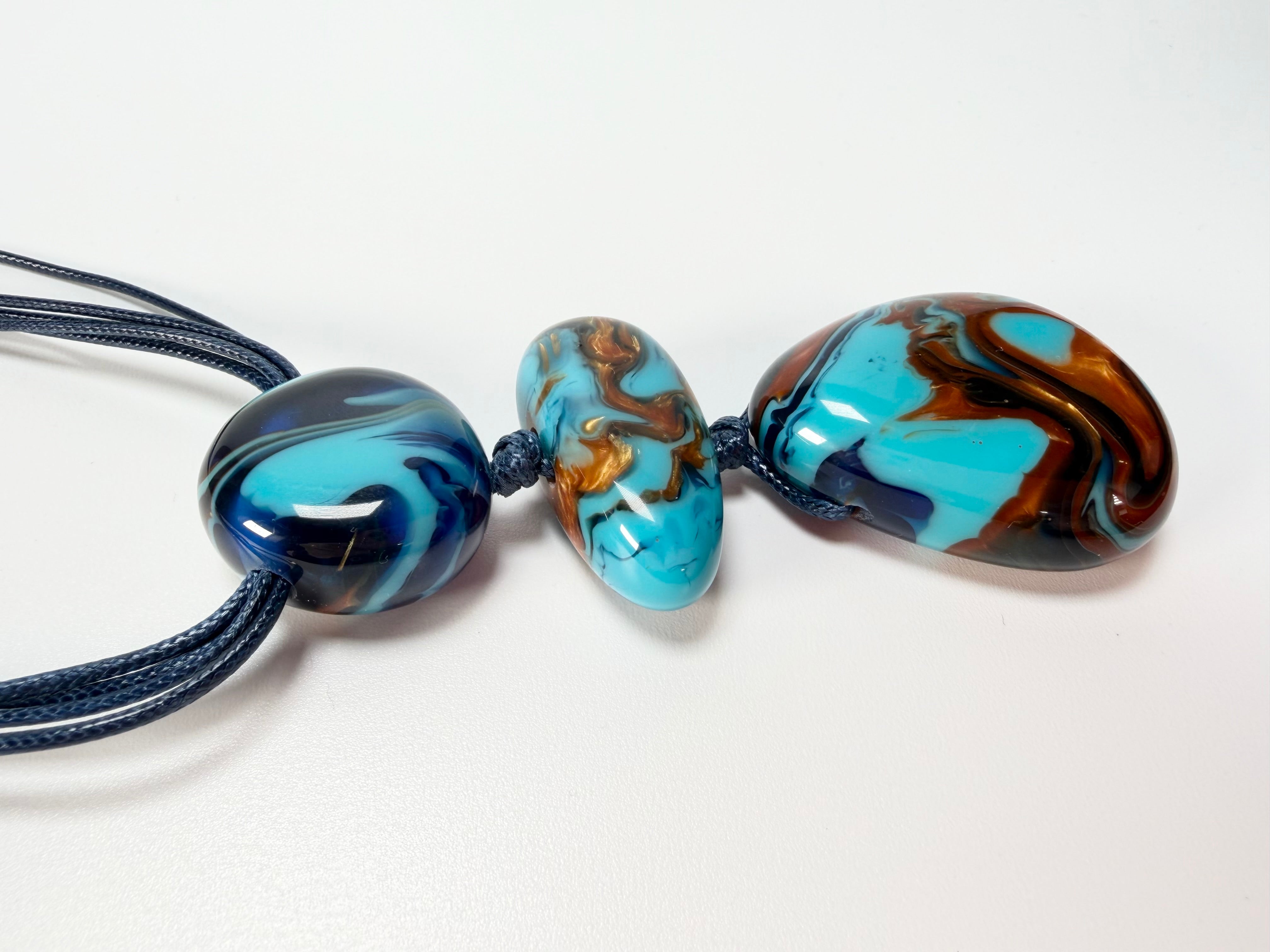 Sobral - Noite Estrelada "Arles" Resin Necklace ( 005548 )