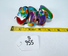 Sobral - Multi-Colour "Wassily" Pollock Elasticated Resin Bracelet ( 003716 )