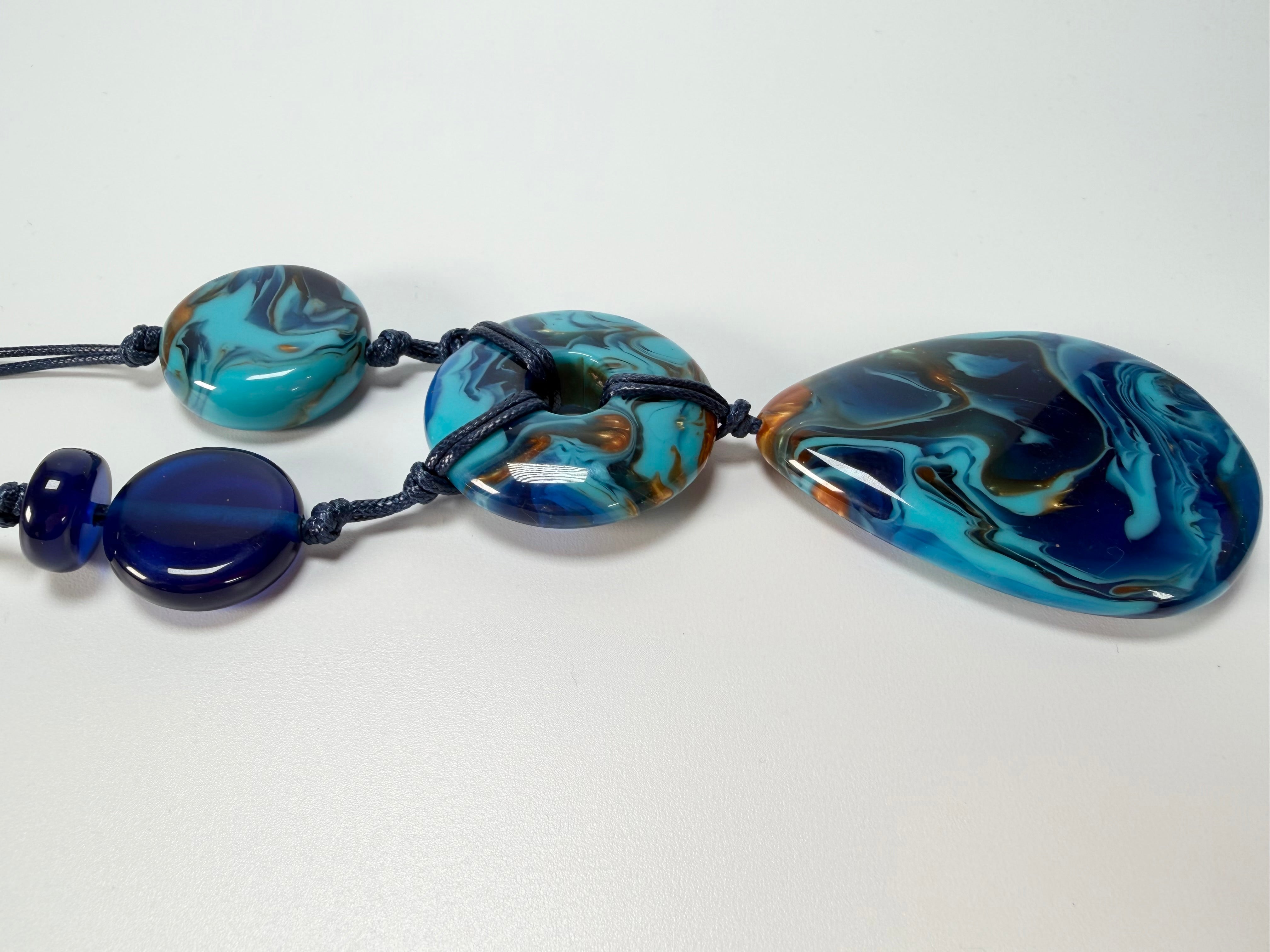 Sobral - Noite Estrelada "Noturno" Resin Necklace ( 005554 )