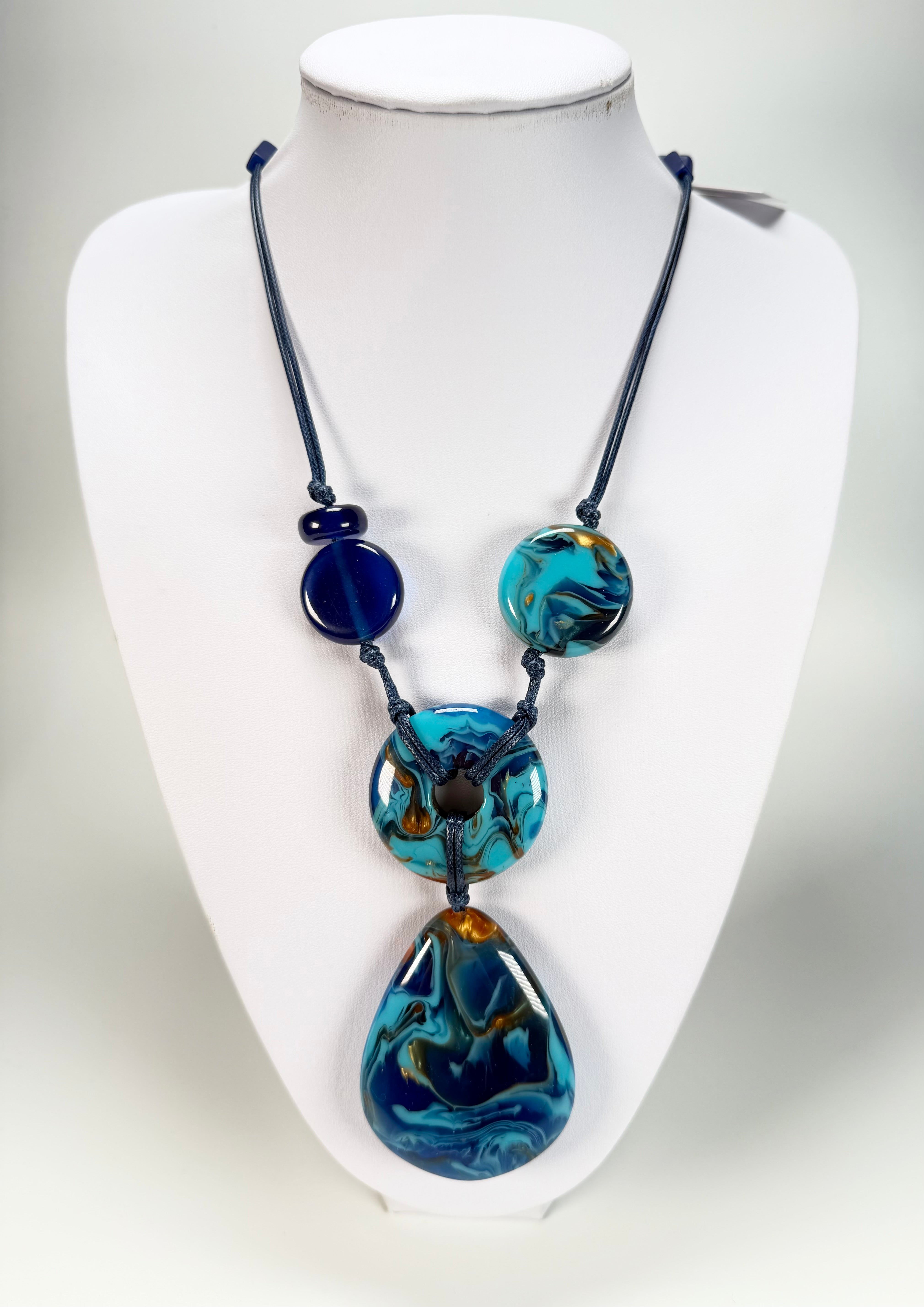 Sobral - Noite Estrelada "Noturno" Resin Necklace ( 005554 )