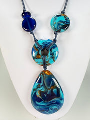 Sobral - Noite Estrelada "Noturno" Resin Necklace ( 005554 )