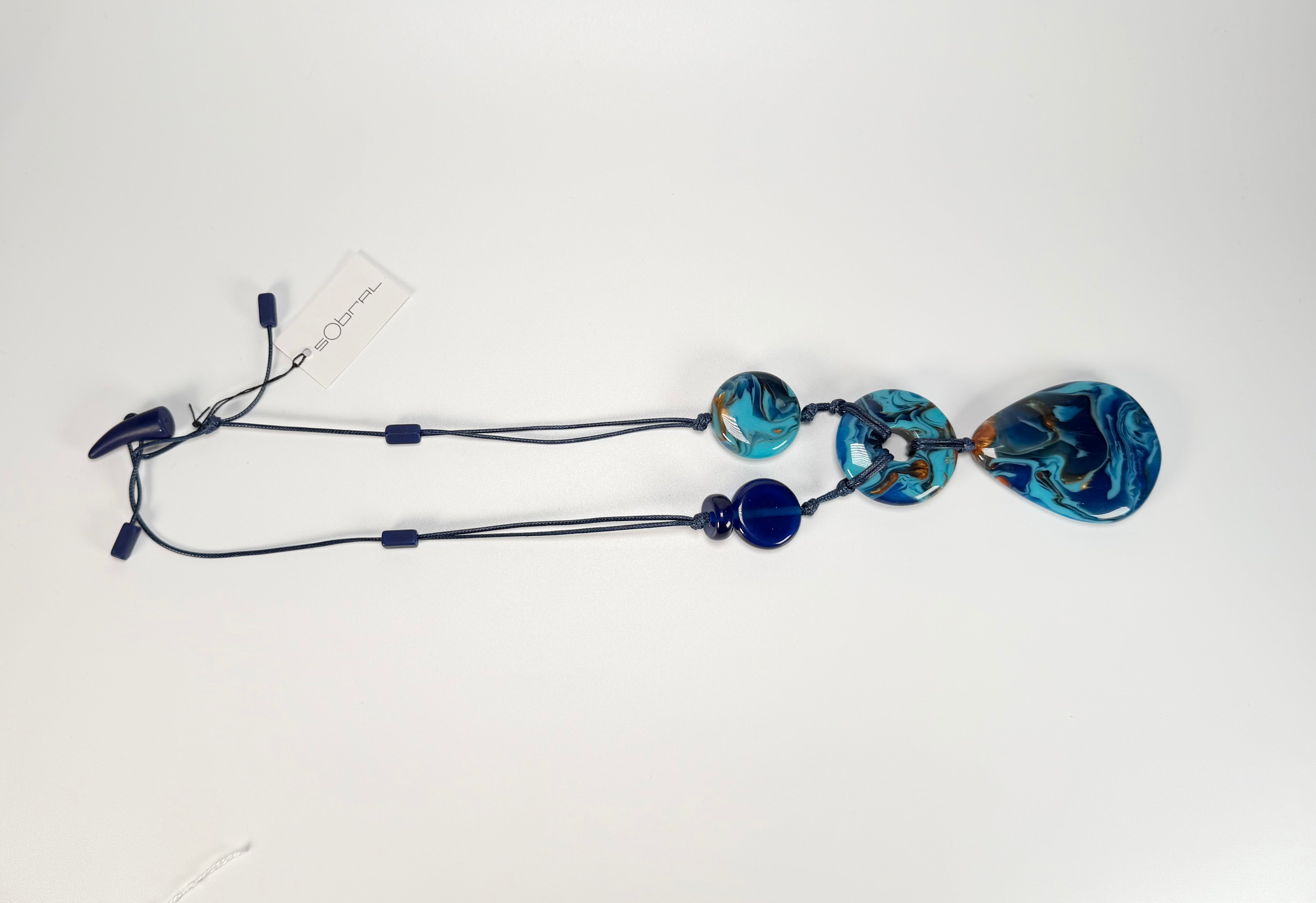 Sobral - Noite Estrelada "Noturno" Resin Necklace ( 005554 )