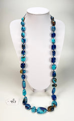 Sobral - Noite Estrelada "Wave" Resin Necklace ( 005327 )