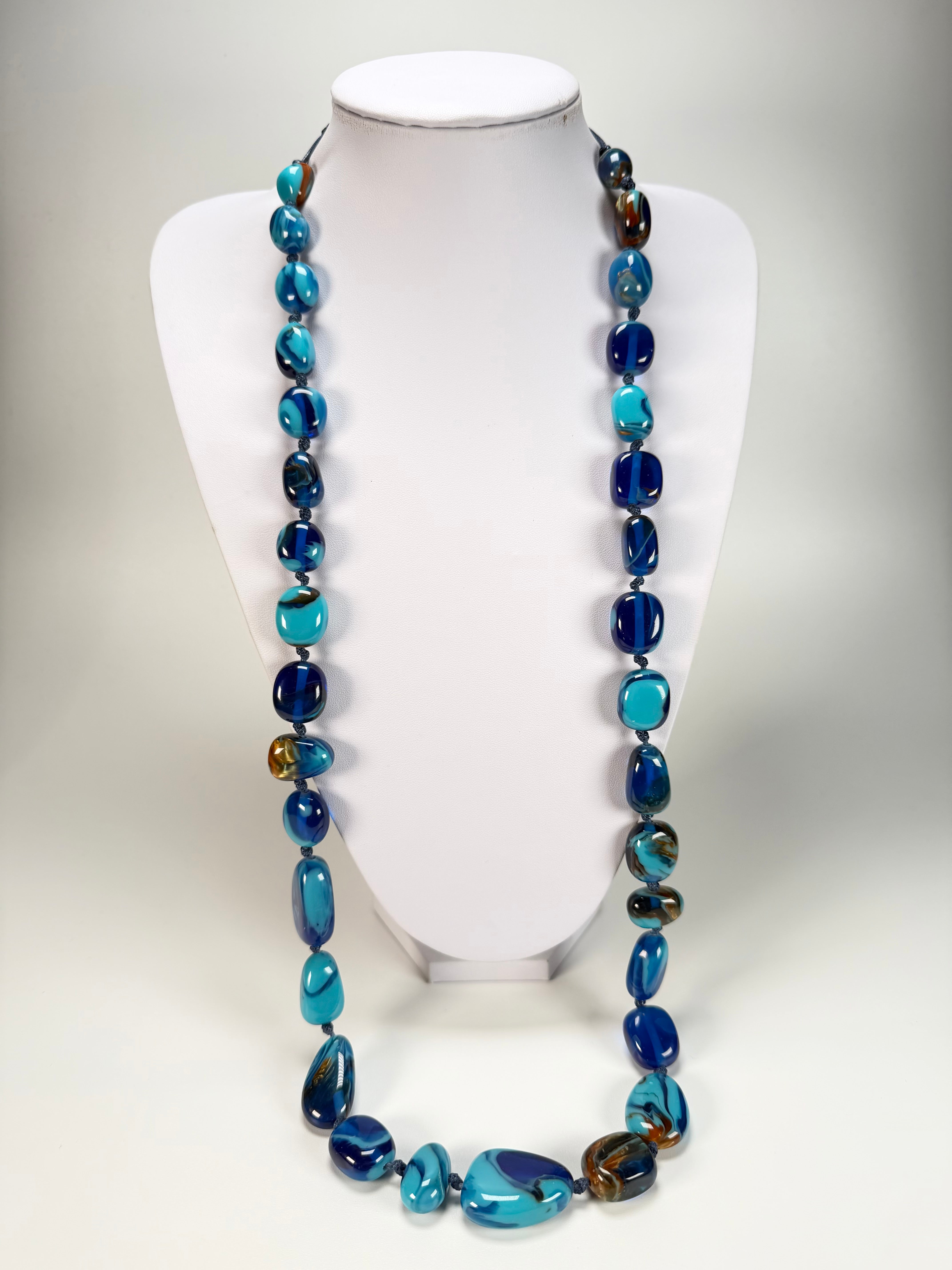 Sobral - Noite Estrelada "Wave" Resin Necklace ( 005327 )