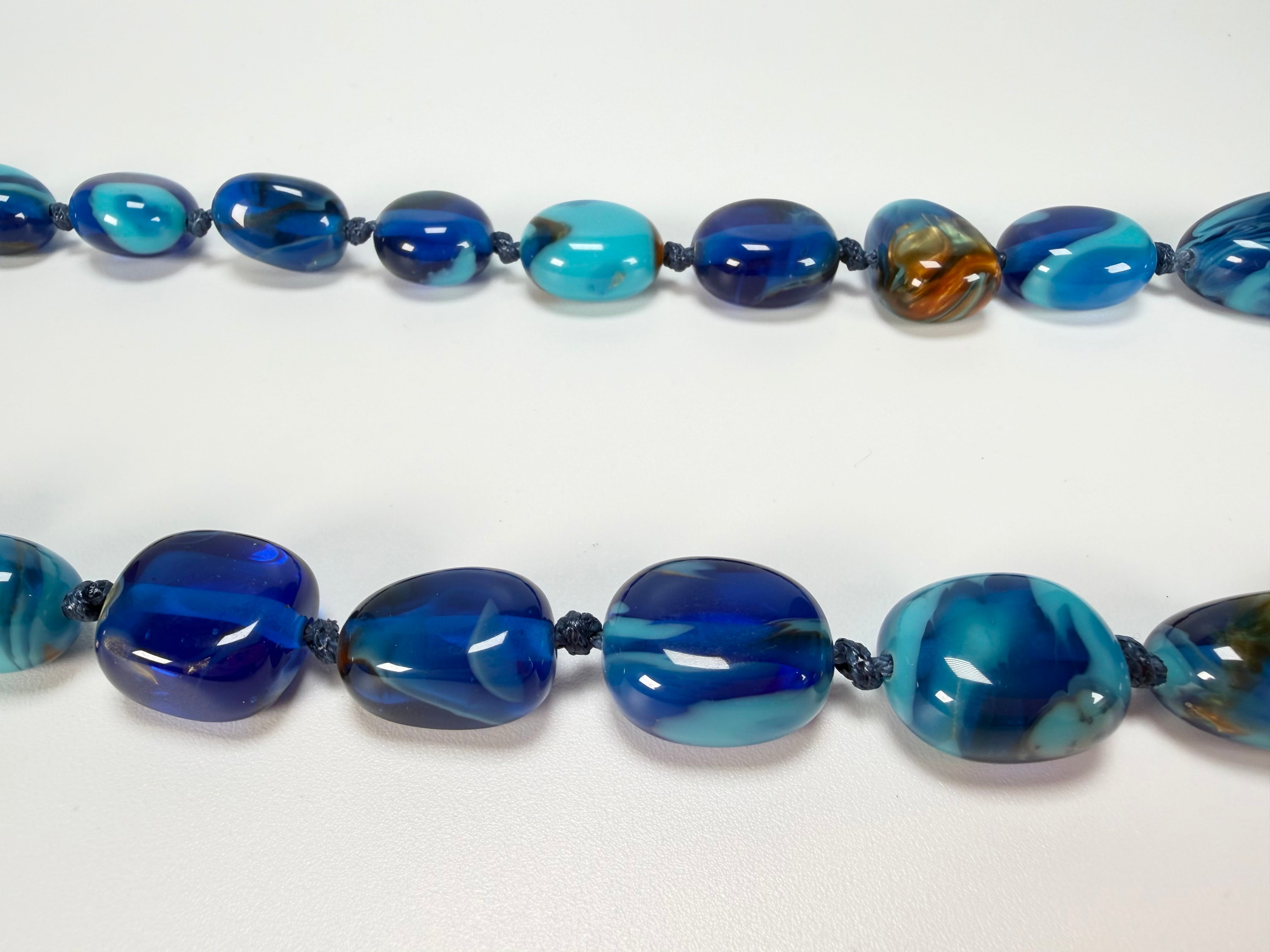Sobral - Noite Estrelada "Wave" Resin Necklace ( 005327 )