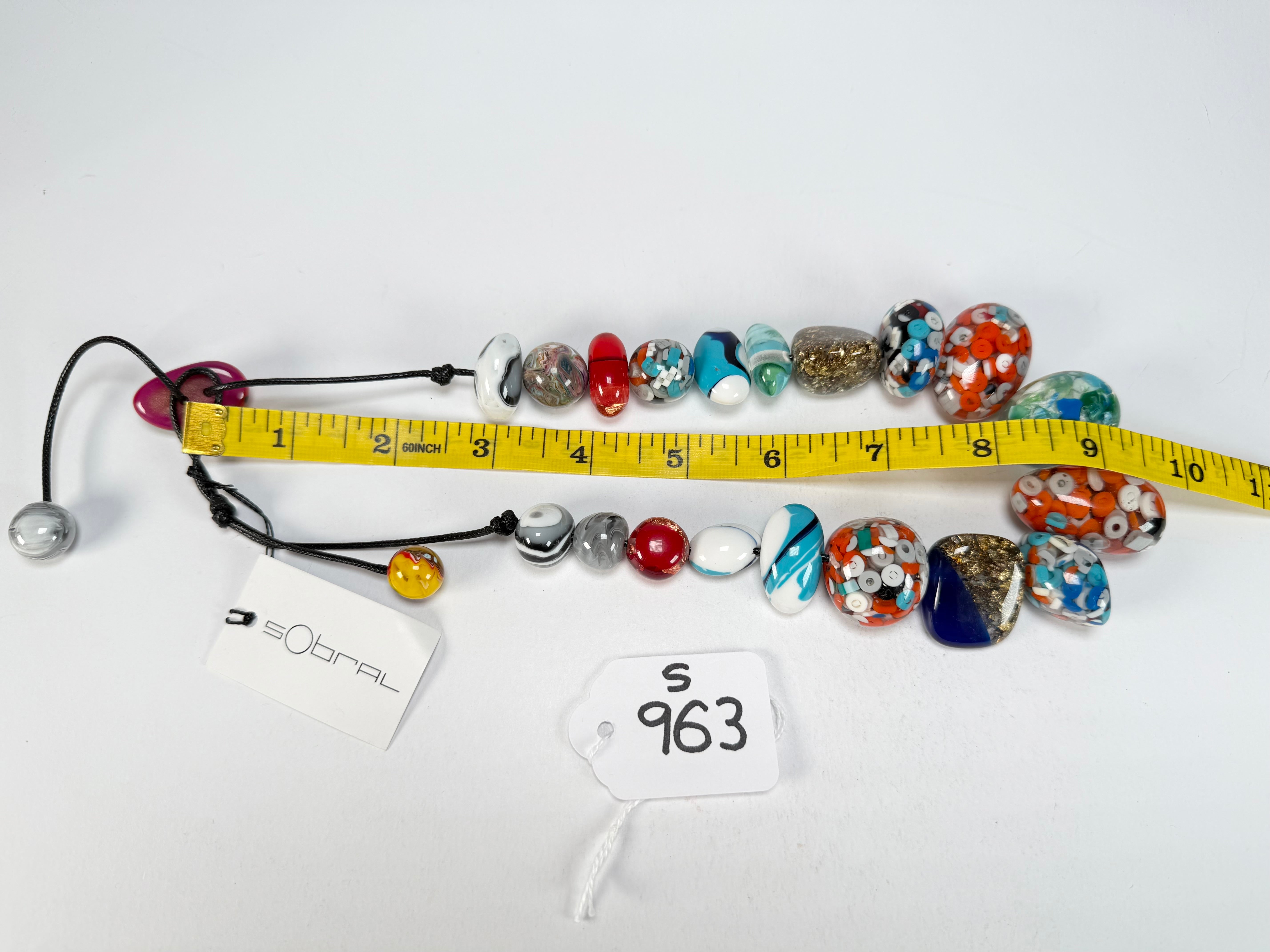 Sobral - Multi-Colour "Pebbles" Studio Creation Resin Necklace ( 000000 )