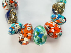 Sobral - Multi-Colour "Pebbles" Studio Creation Resin Necklace ( 000000 )