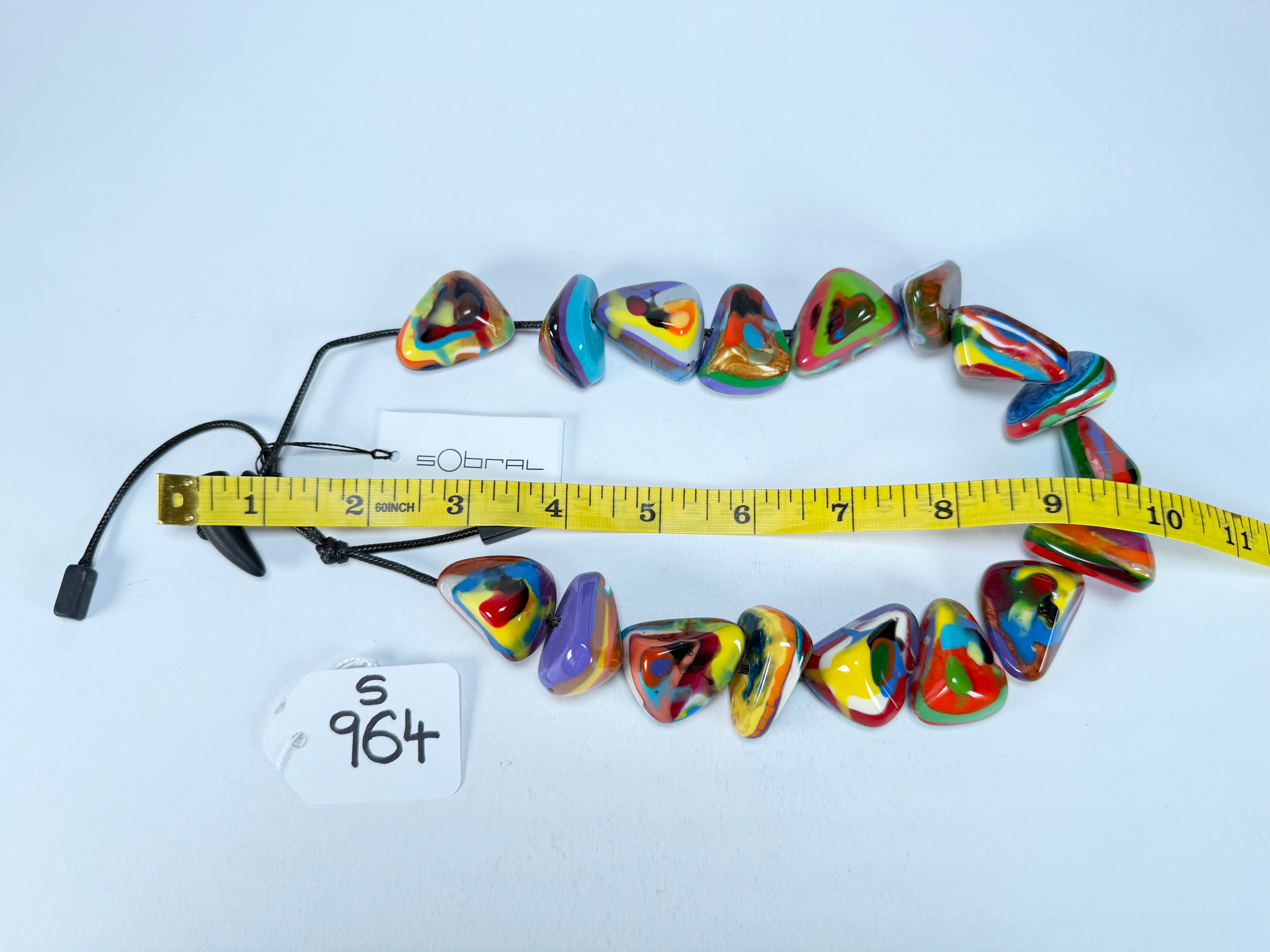 Sobral - Multi-Colour "Anton" Diamante Resin Necklace ( 003614 )
