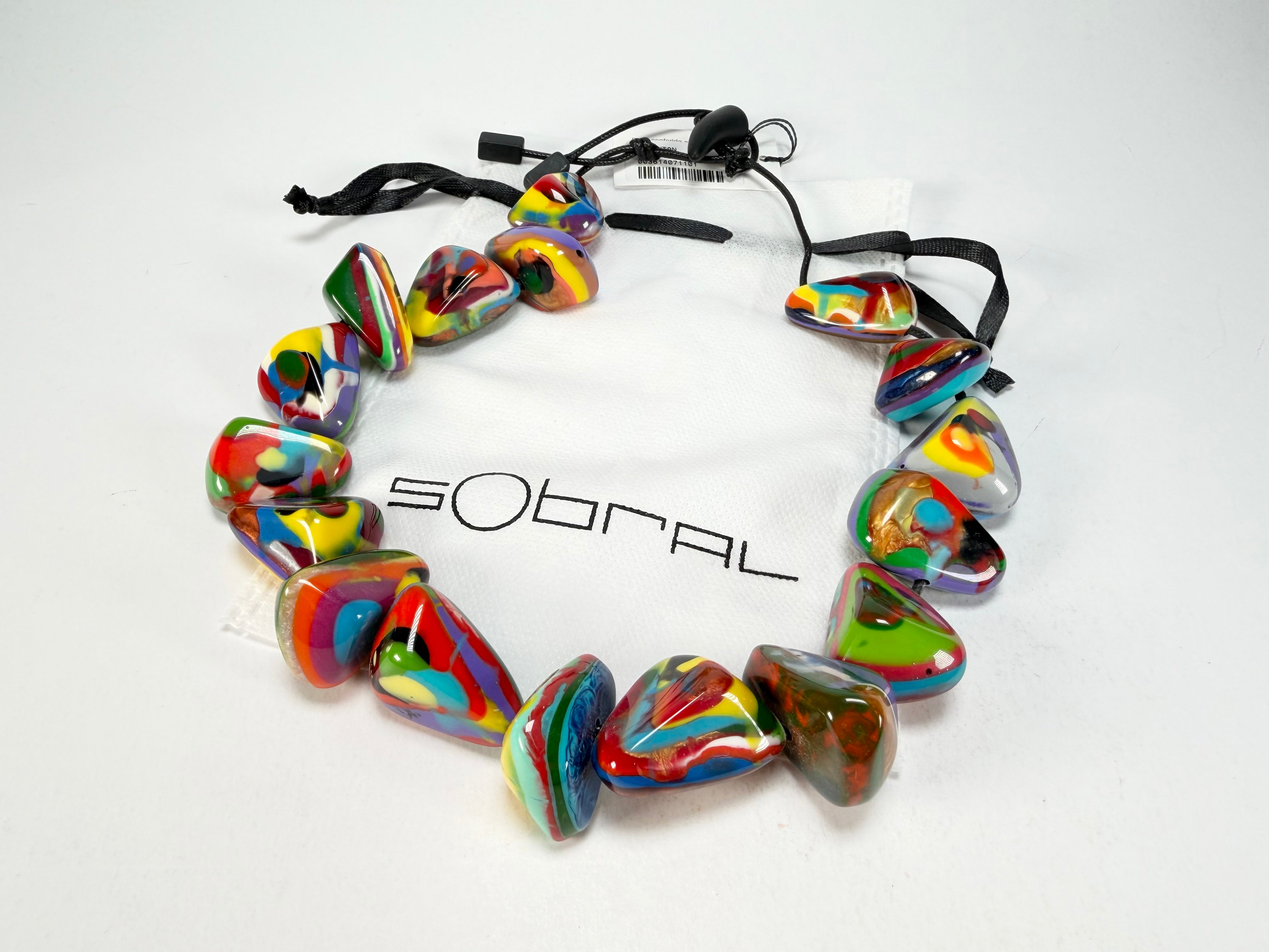 Sobral - Multi-Colour "Anton" Diamante Resin Necklace ( 003614 )