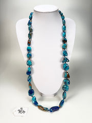 Sobral - Noite Estrelada "Wave" Resin Necklace ( 005327 )