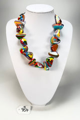 Sobral - Multi-Colour "Anton" Diamante Resin Necklace ( 003614 )