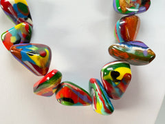 Sobral - Multi-Colour "Anton" Diamante Resin Necklace ( 003614 )