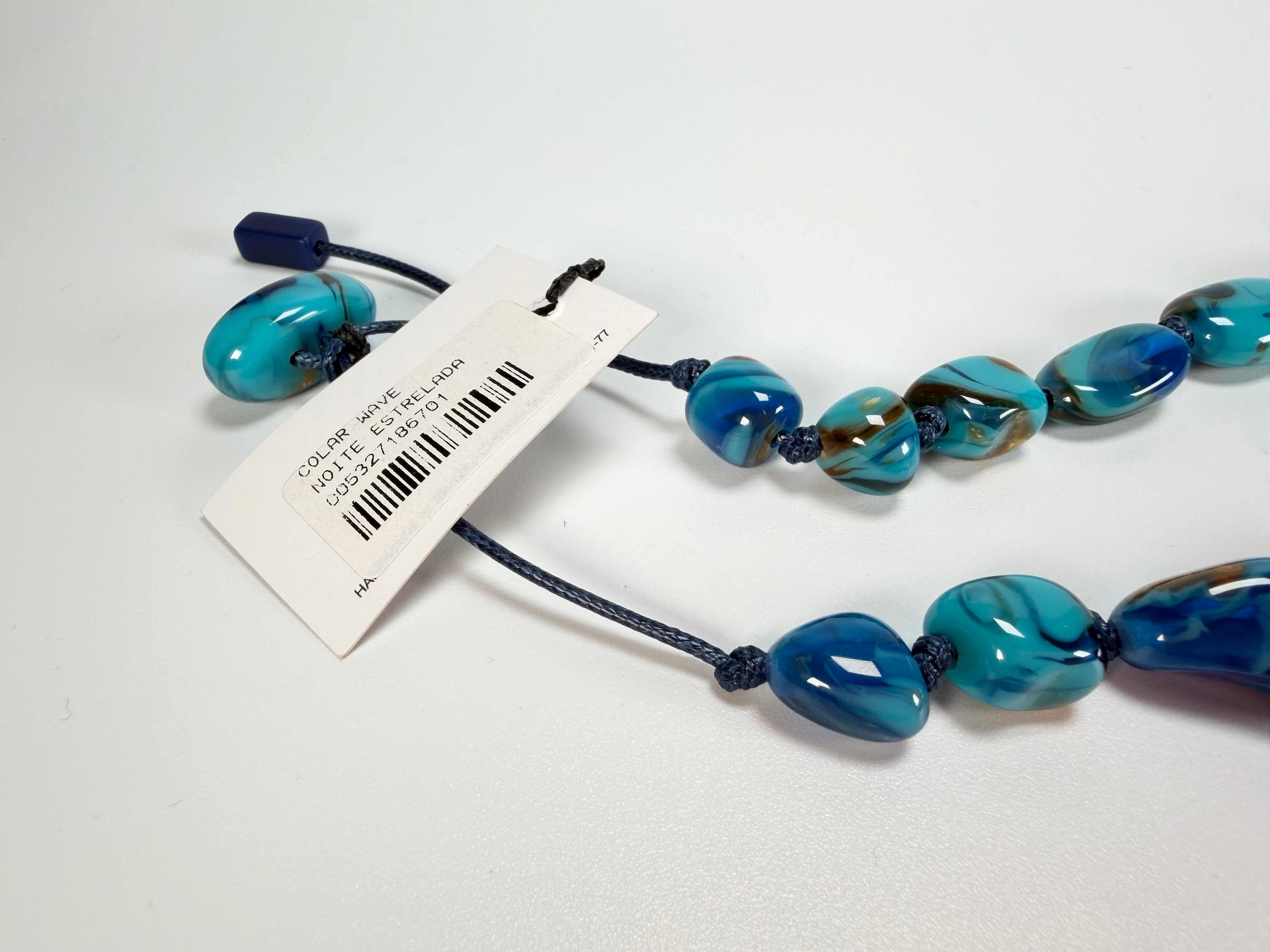 Sobral - Noite Estrelada "Wave" Resin Necklace ( 005327 )
