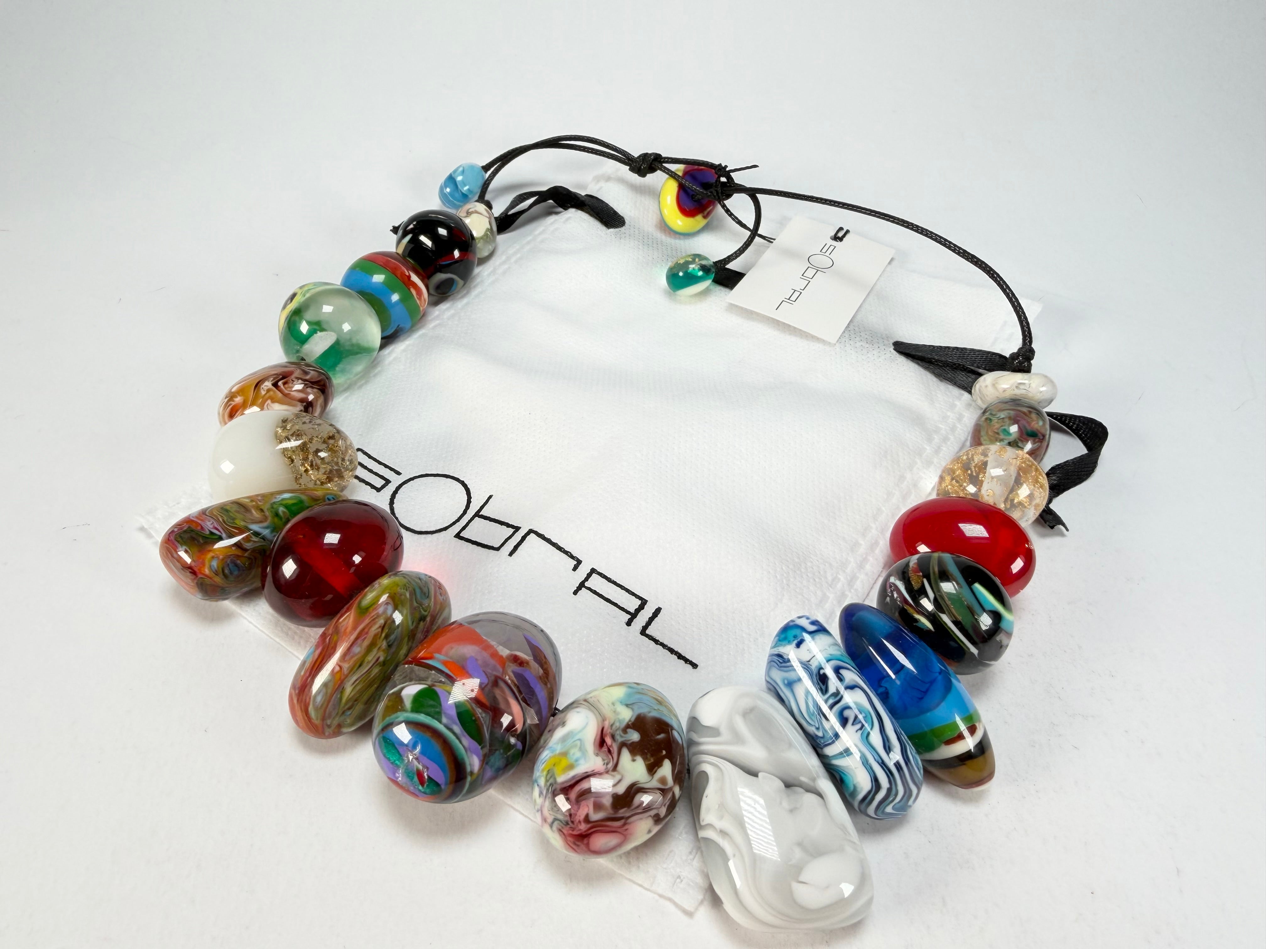 Sobral - Multi-Colour "Pebbles" Studio Creation Resin Necklace ( 000000 )