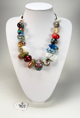 Sobral - Multi-Colour "Pebbles" Studio Creation Resin Necklace ( 000000 )