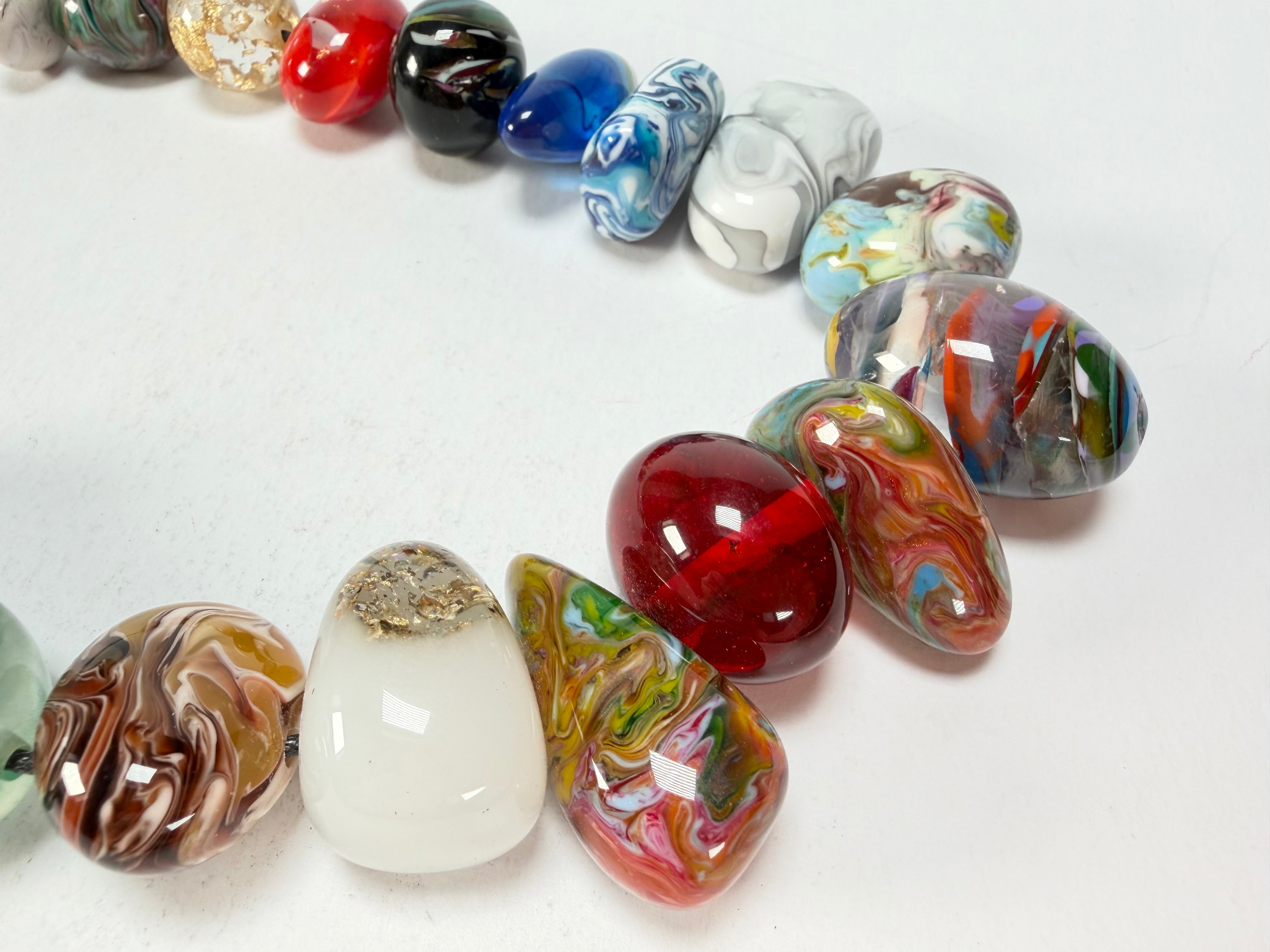 Sobral - Multi-Colour "Pebbles" Studio Creation Resin Necklace ( 000000 )