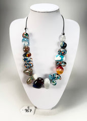 Sobral - Multi-Colour "Pebbles" Studio Creation Resin Necklace ( 000000 )