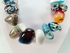 Sobral - Multi-Colour "Pebbles" Studio Creation Resin Necklace ( 000000 )