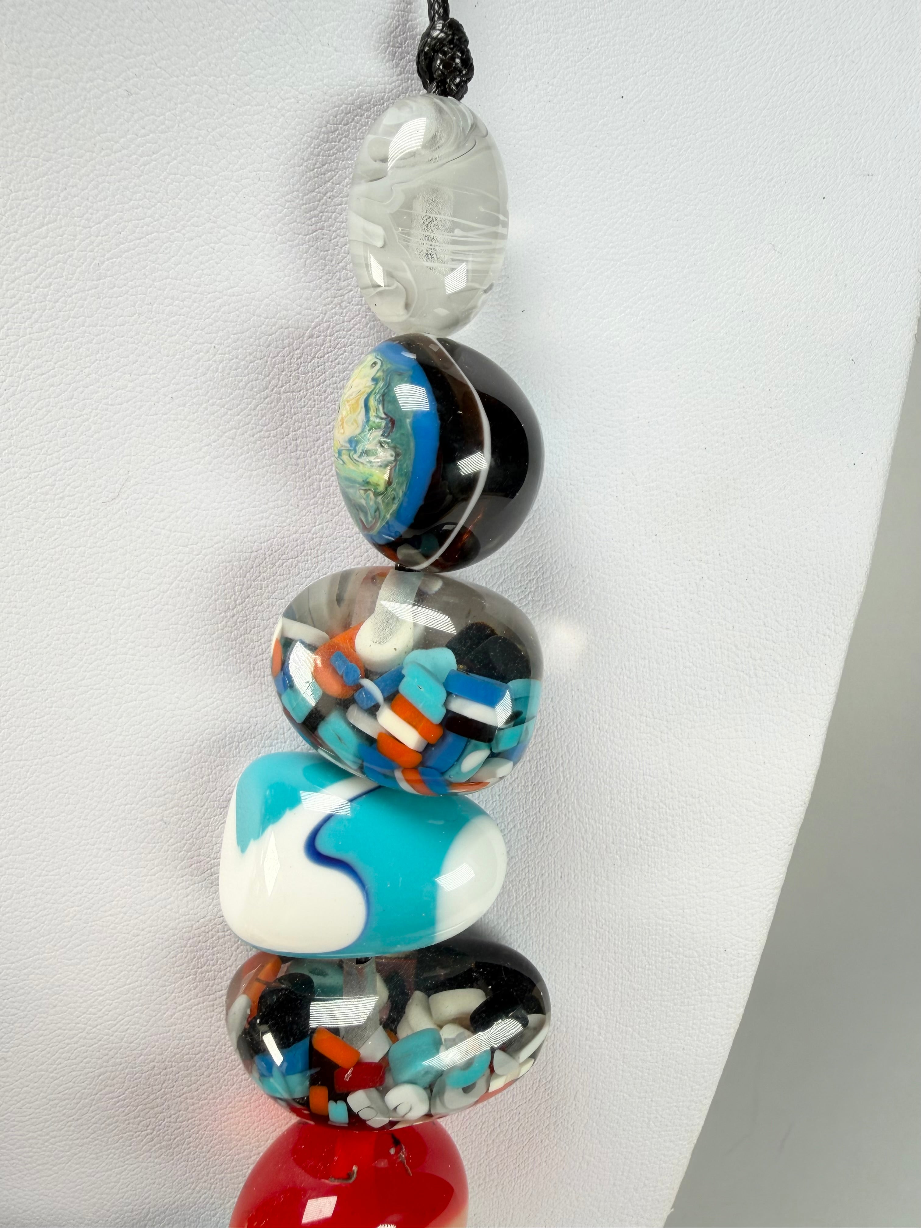 Sobral - Multi-Colour "Pebbles" Studio Creation Resin Necklace ( 000000 )