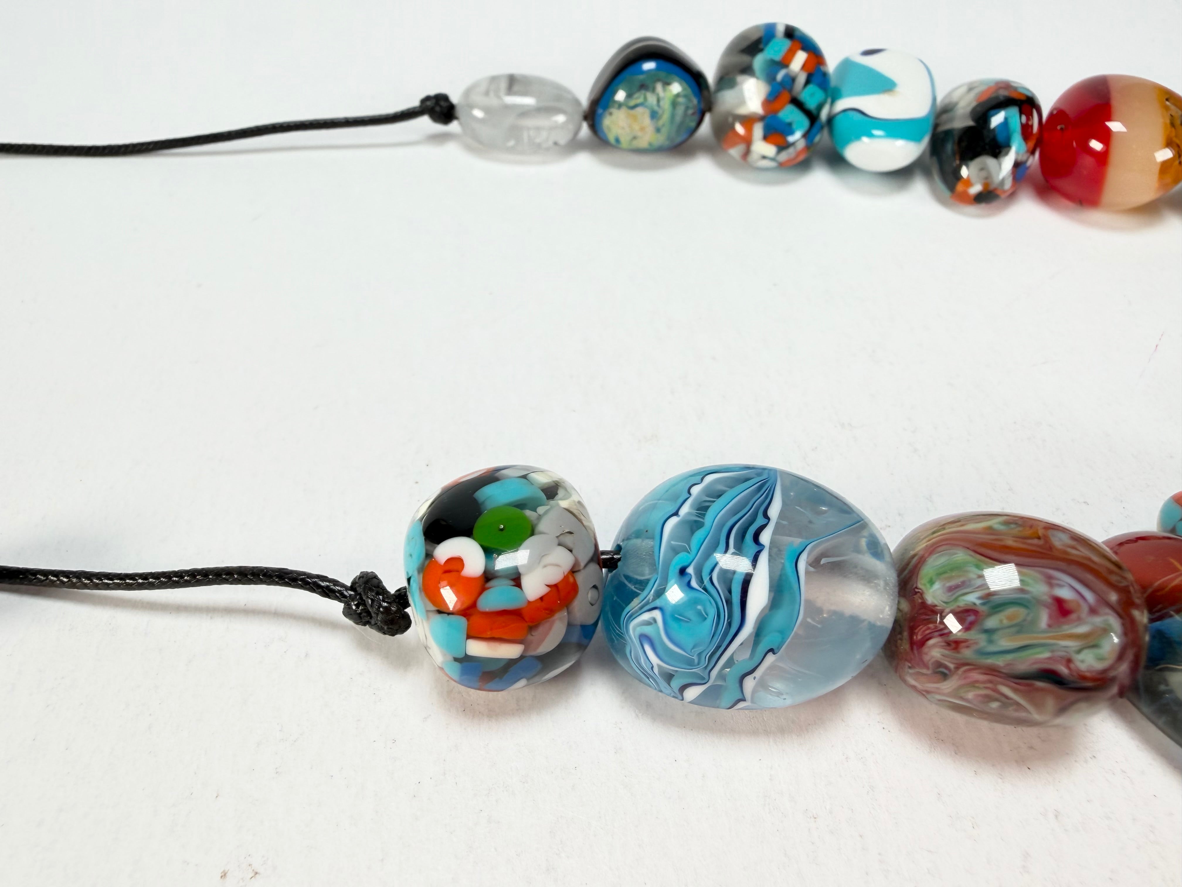 Sobral - Multi-Colour "Pebbles" Studio Creation Resin Necklace ( 000000 )