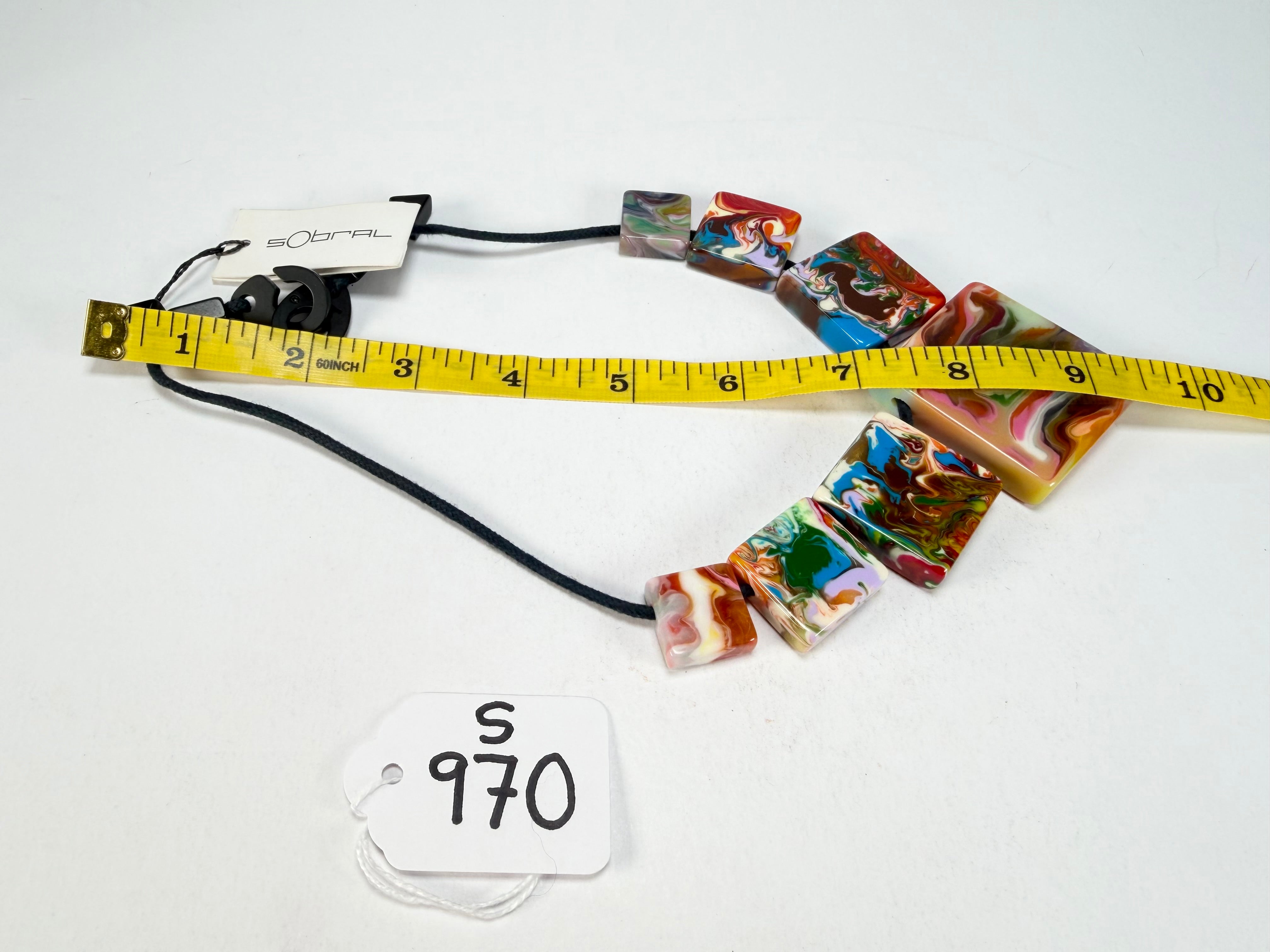 Sobral - Multi-Colour "Jackson" Pollock Resin Necklace ( 004295 )