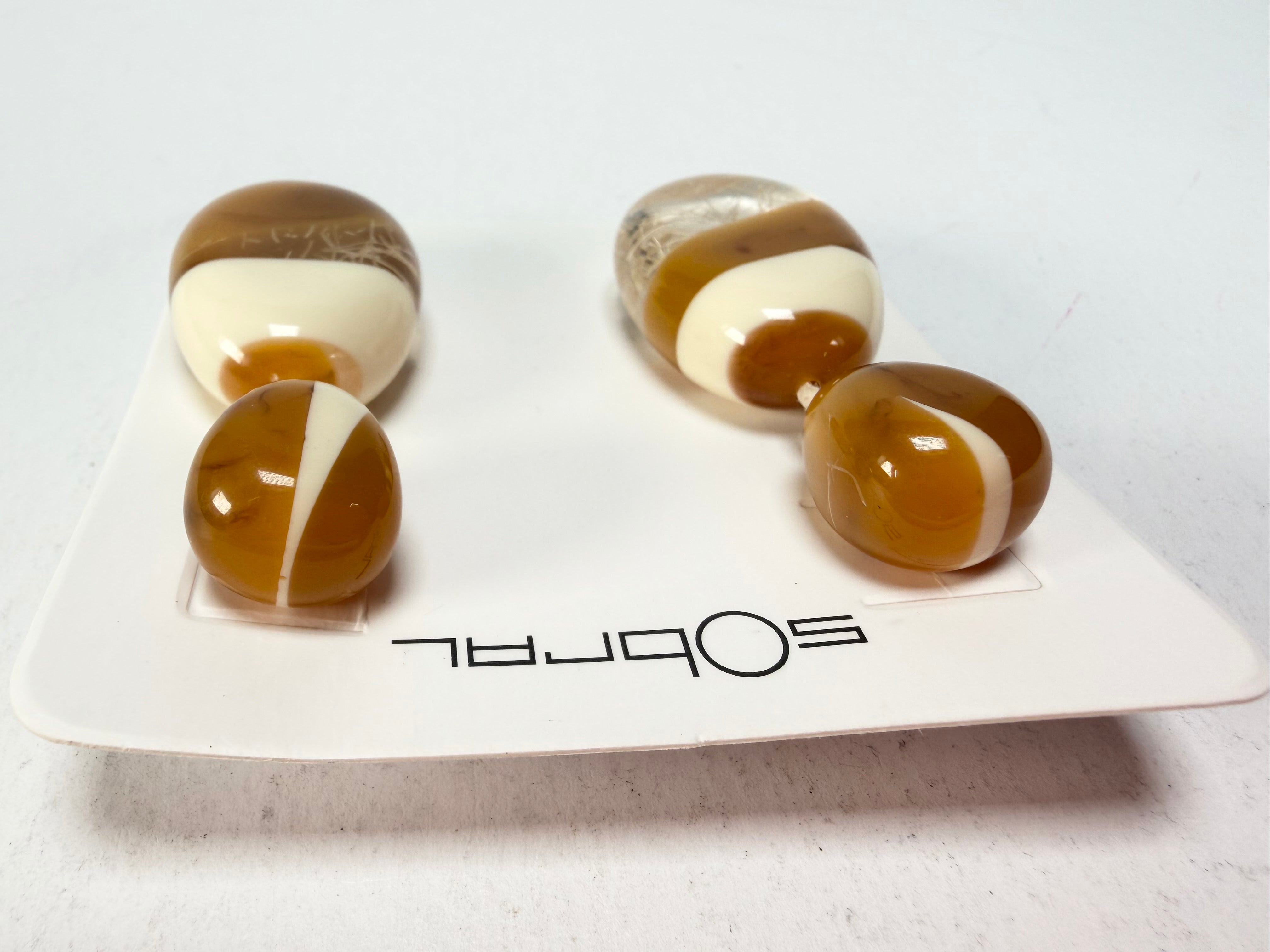 Sobral - Memphis "Petrolina" Resin Earrings ( 005498 )