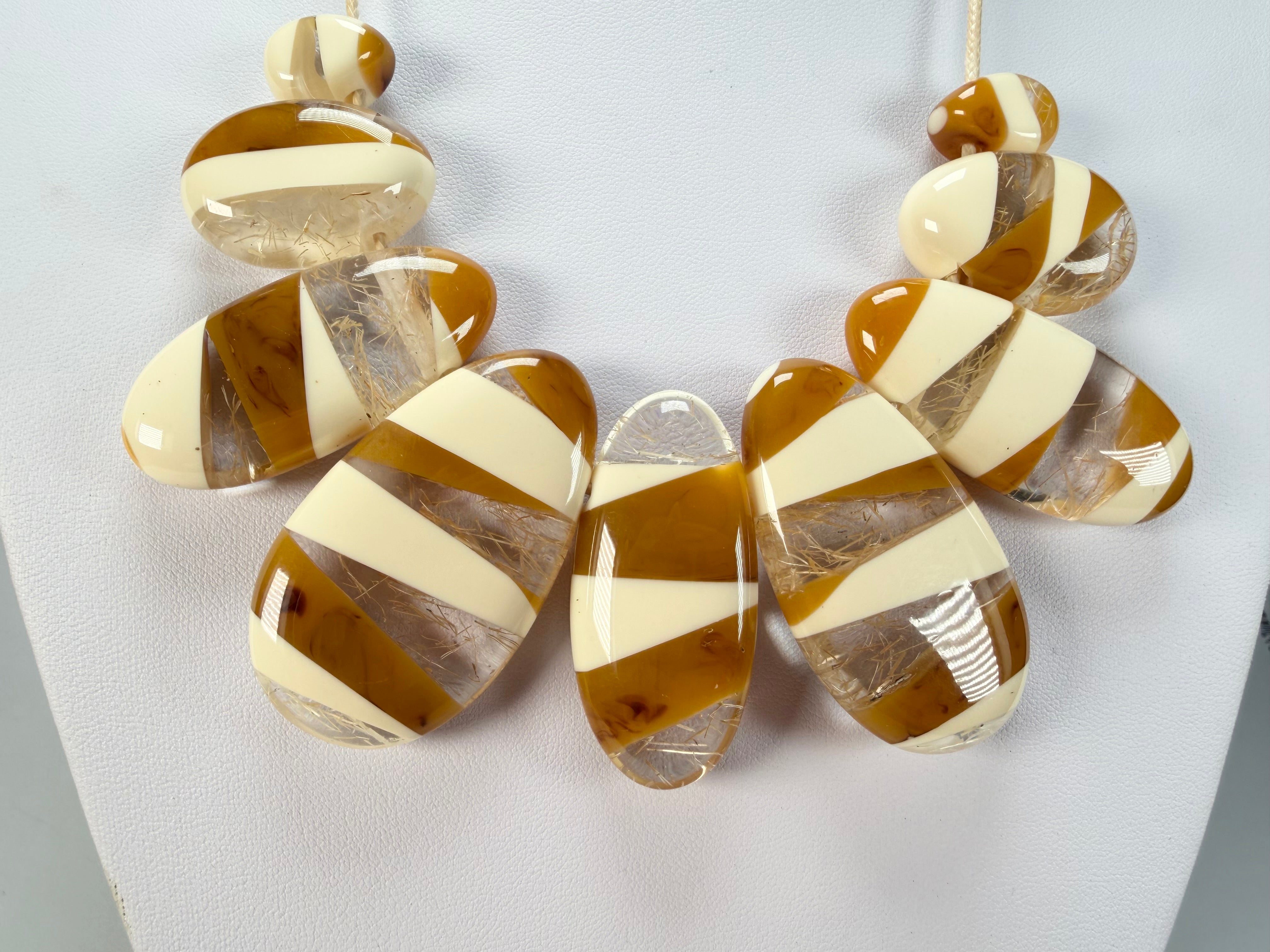 Sobral - Memphis "Atelie" Studio Creation Resin Necklace ( 000000 )