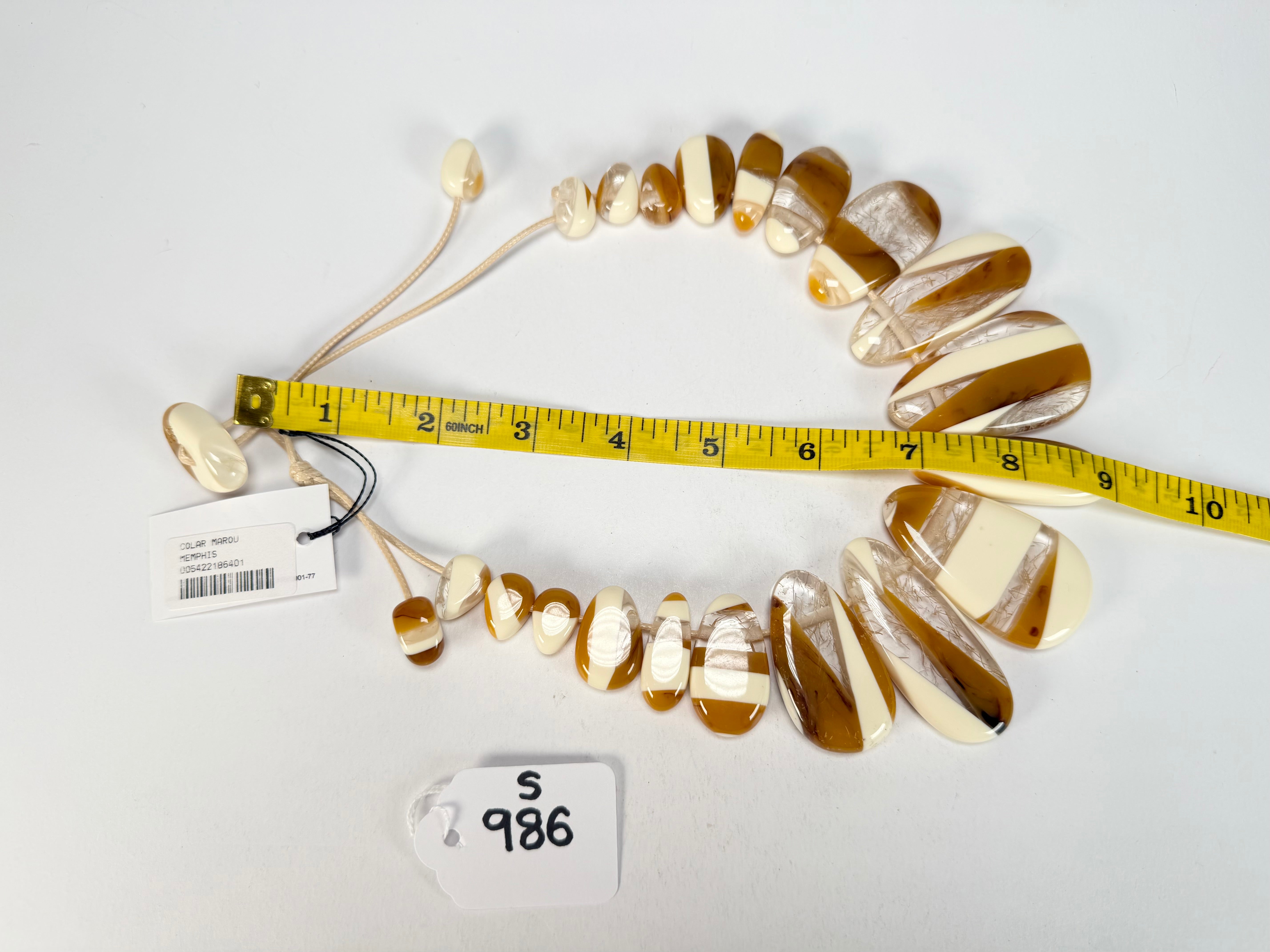 Sobral - Memphis "Marou" Resin Necklace ( 005422 )