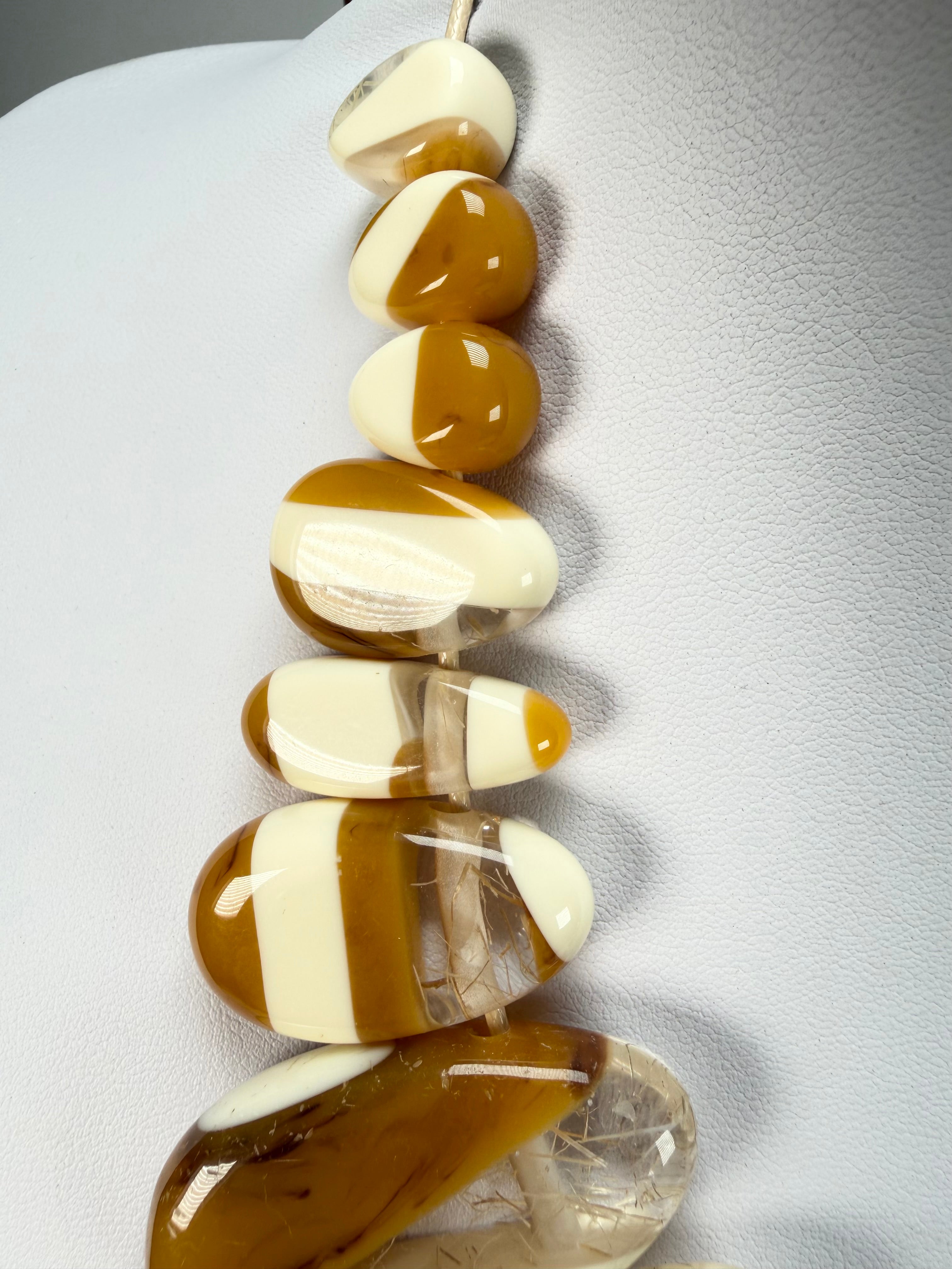 Sobral - Memphis "Marou" Resin Necklace ( 005422 )