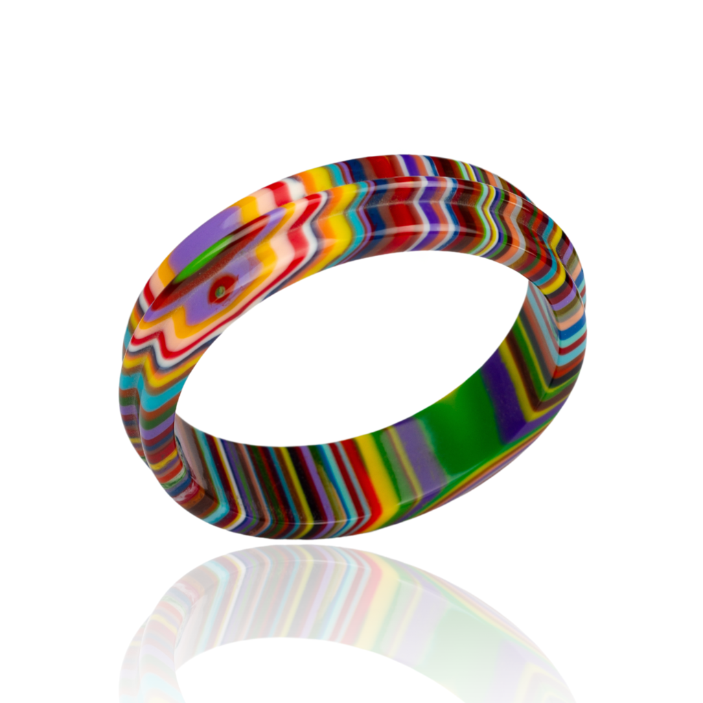 Sobral - Pop Art "PB 34 Saturno" Solid Resin Bangle ( 001088 )